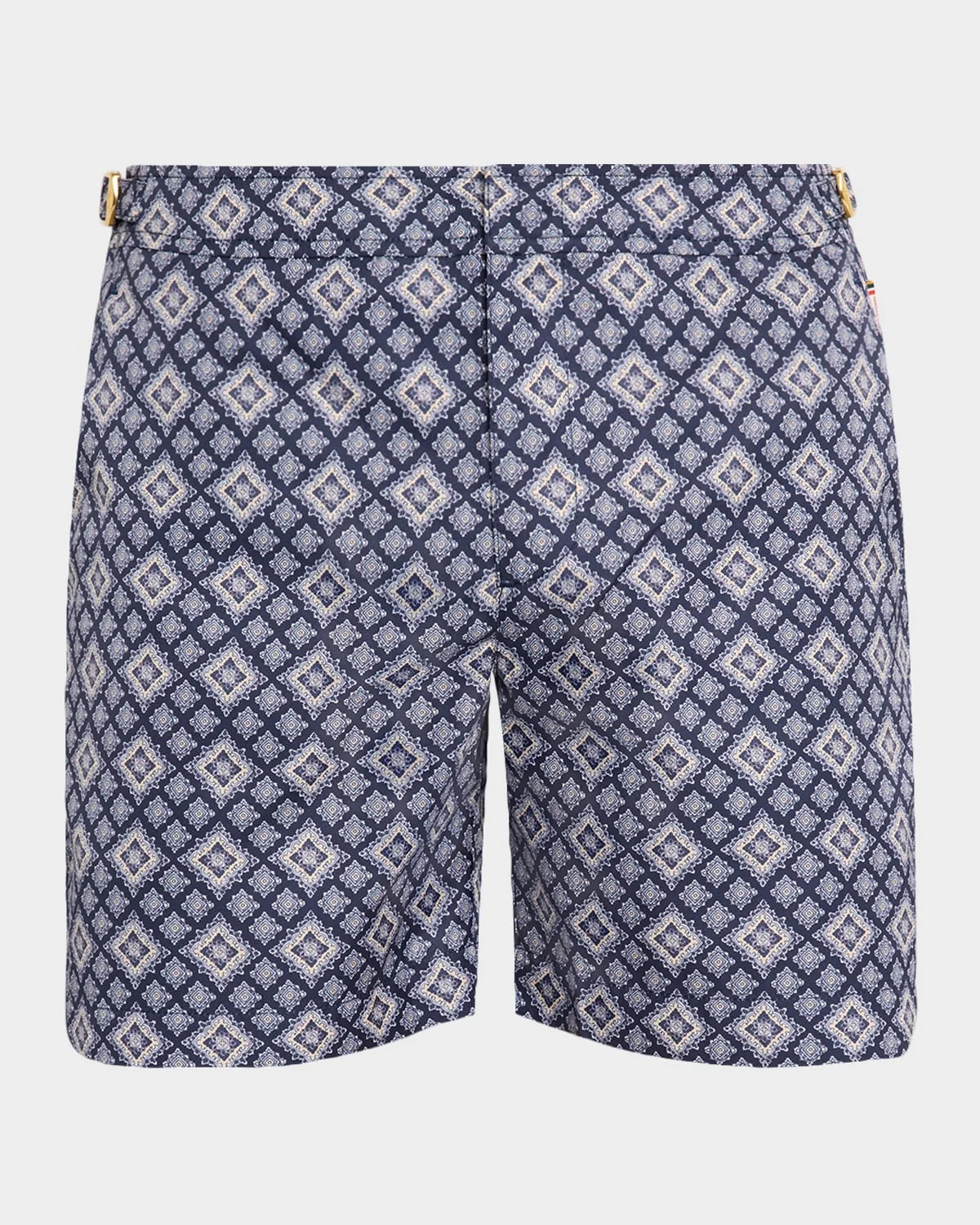 Men's Bulldog Pasisley Mid-Length Swim Shorts - 1