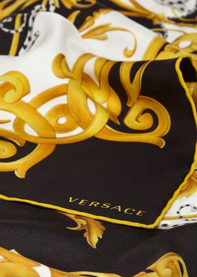 VERSACE Barocco Acanthus Print Silk Foulard outlook