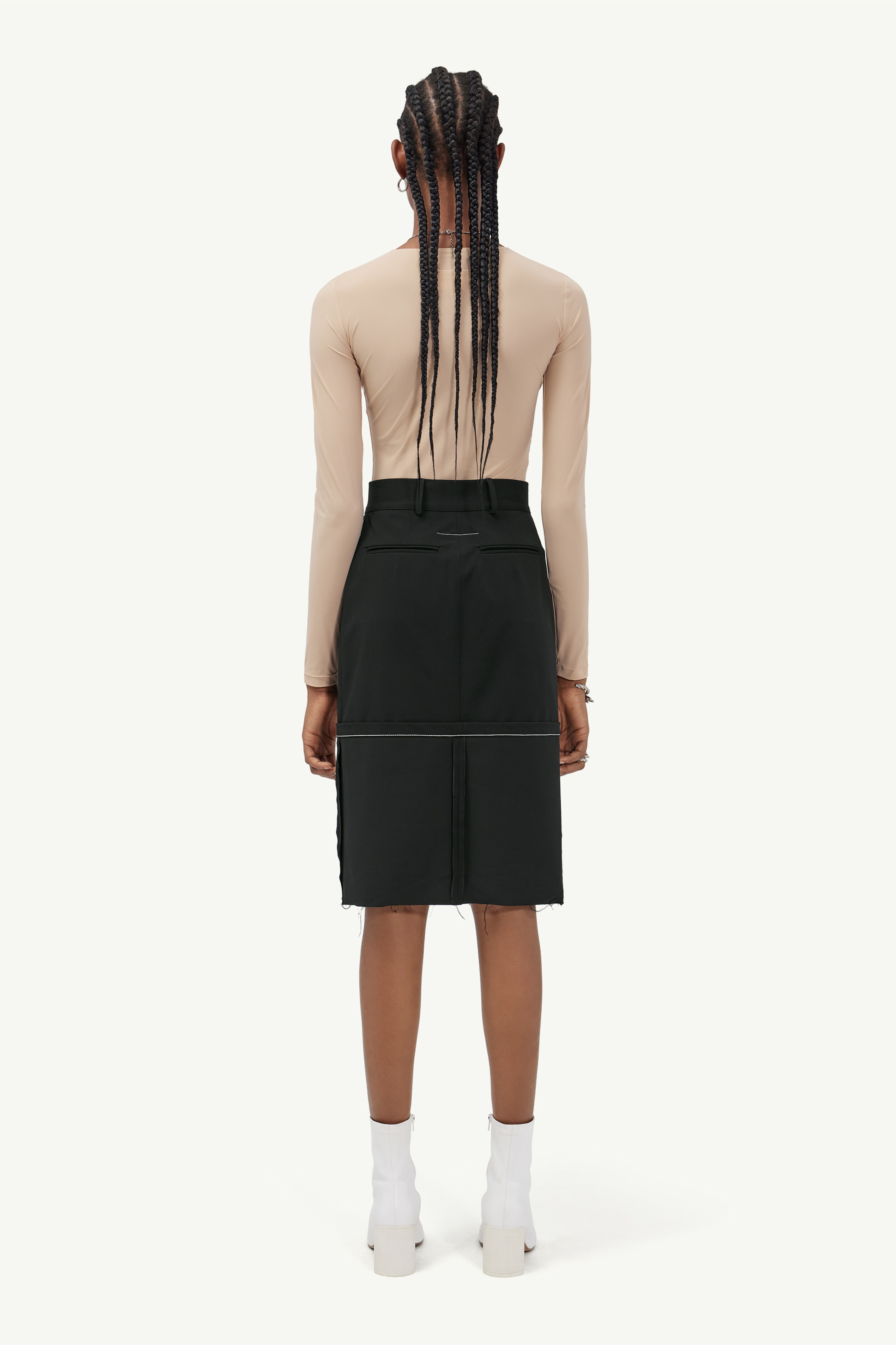 Knee-length skirt - 4