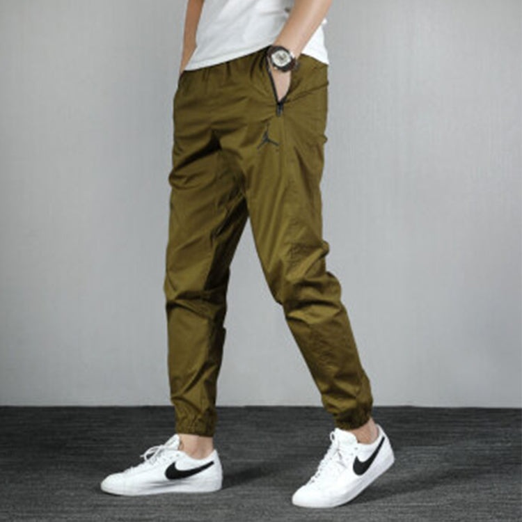 Air Jordan Jumpman Casual Woven Sports Pants Green AV1841-368 - 5