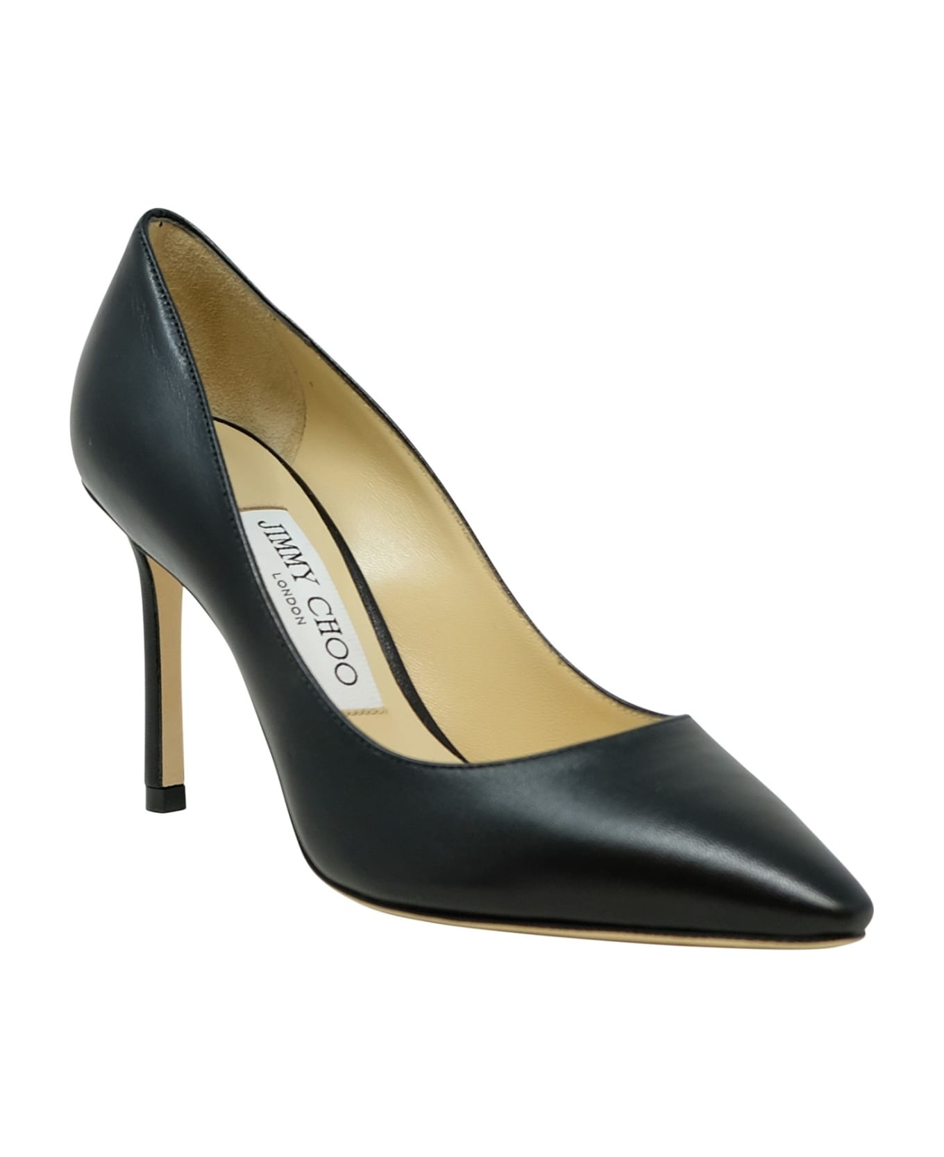 Jimmy Choo Black Romy Leather Pumps - 2