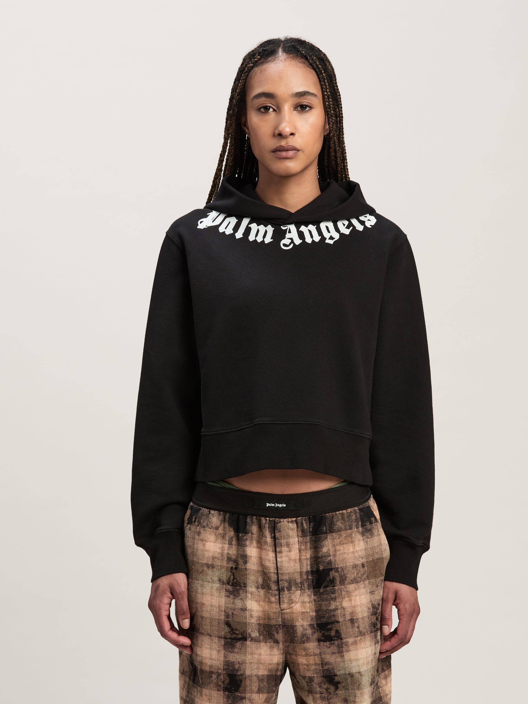Neck logo Fitted hoodie - 3