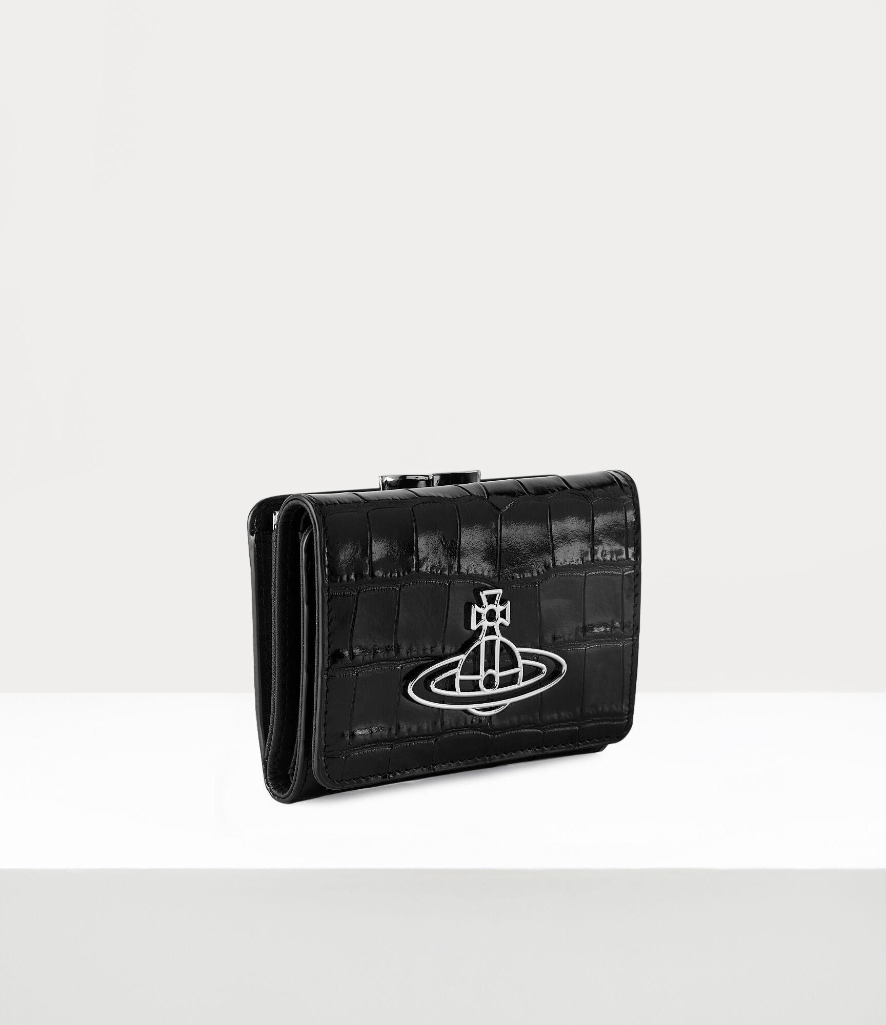 CROCODILE THIN LINE ORB SMALL FRAME WALLET - 2