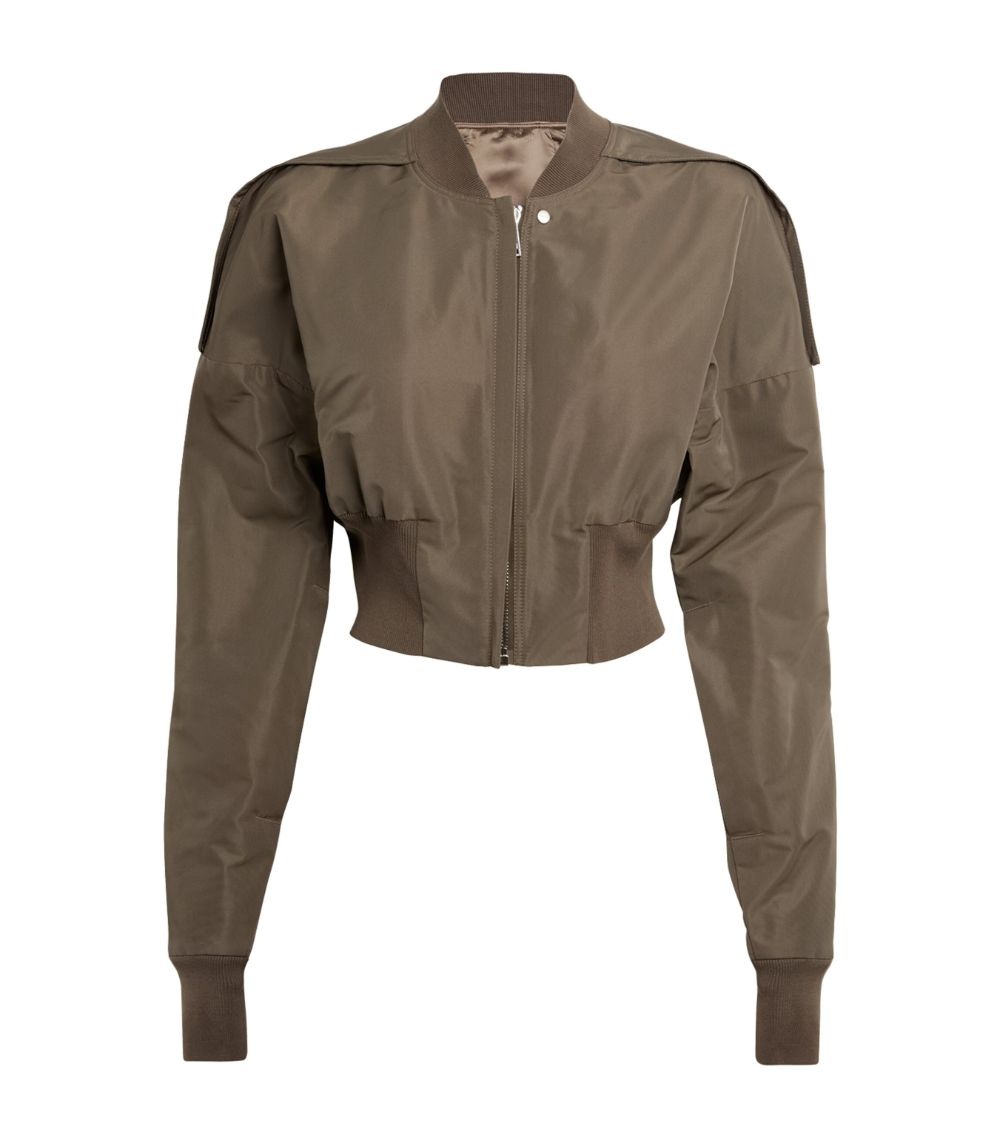VIP【送料関税込】RICK OWENS CROPPED BOMBER JACKET Rick Owens Cropped Bomber Jacket | Black | FARFETCH