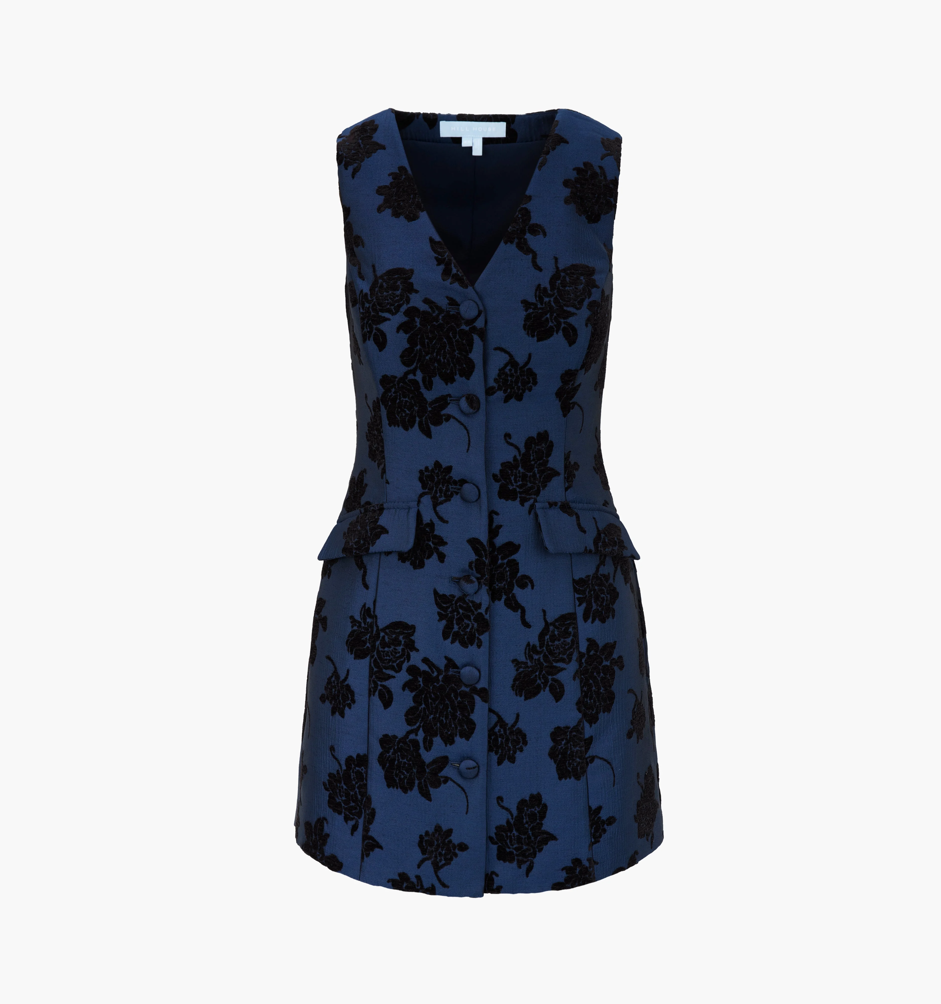 The Rio Dress - Twilight Flocked Brocade - 1