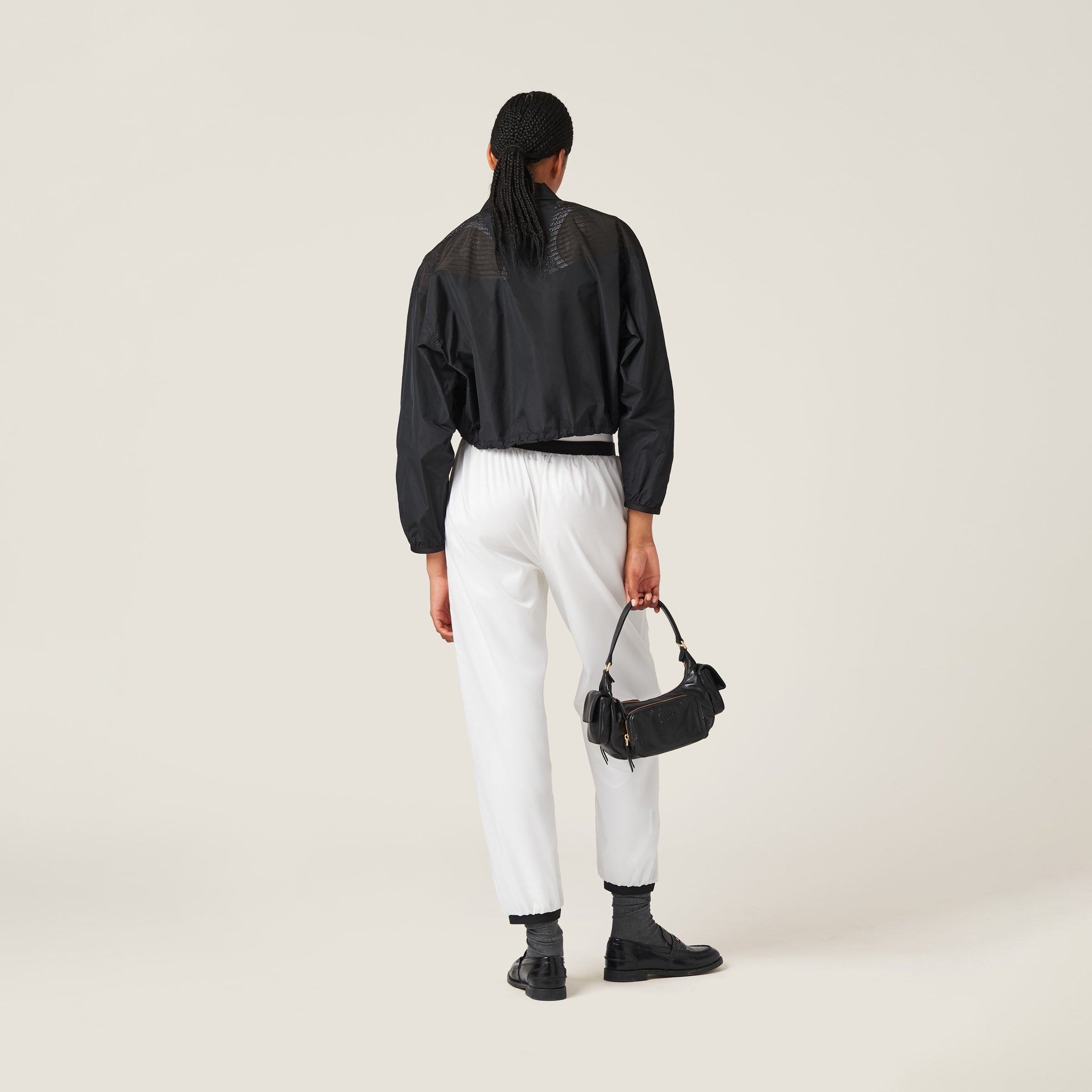 Technical silk blouson jacket - 3