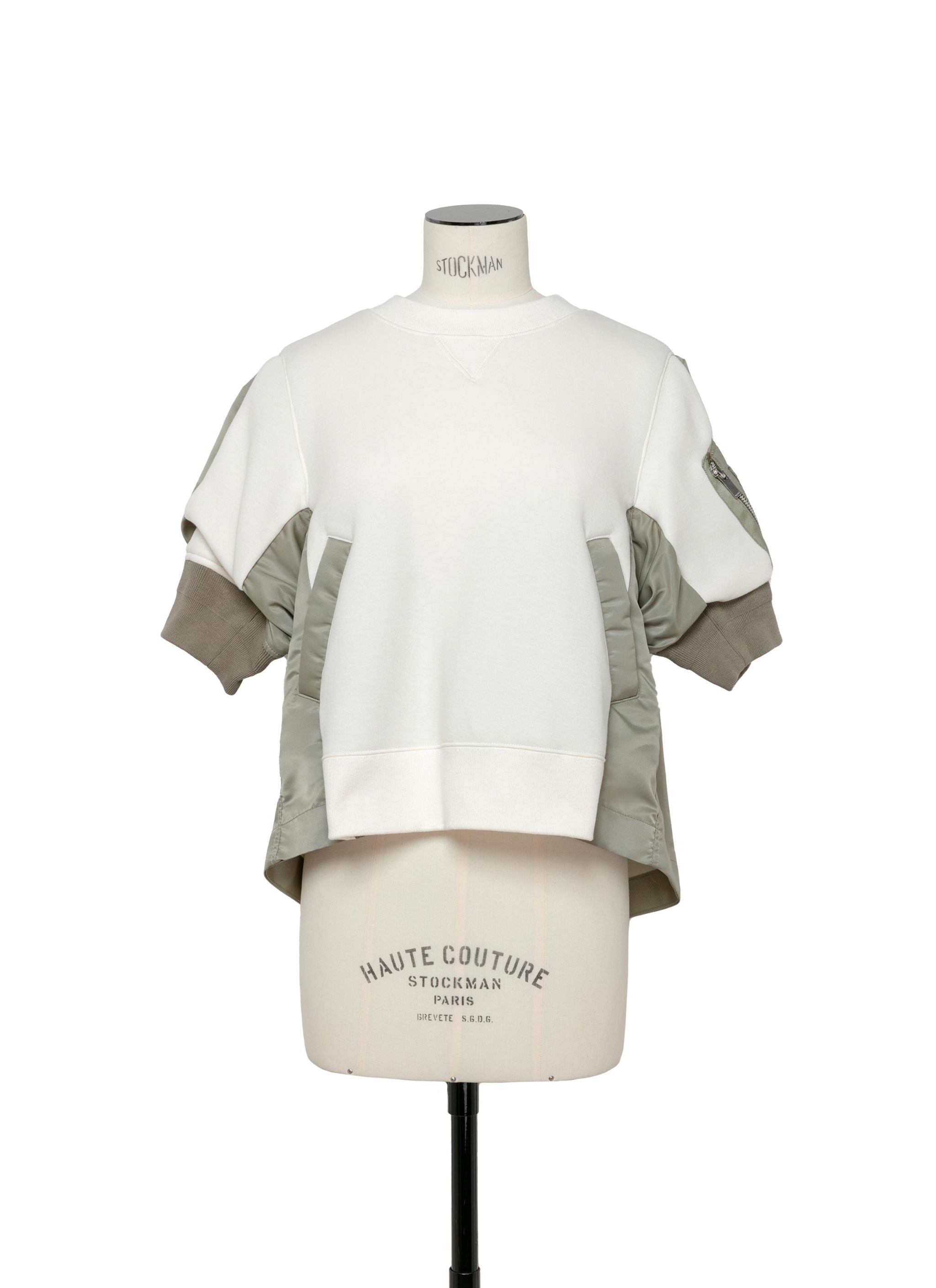 sacai Nylon Twill x Sponge Sweat Pullover | REVERSIBLE
