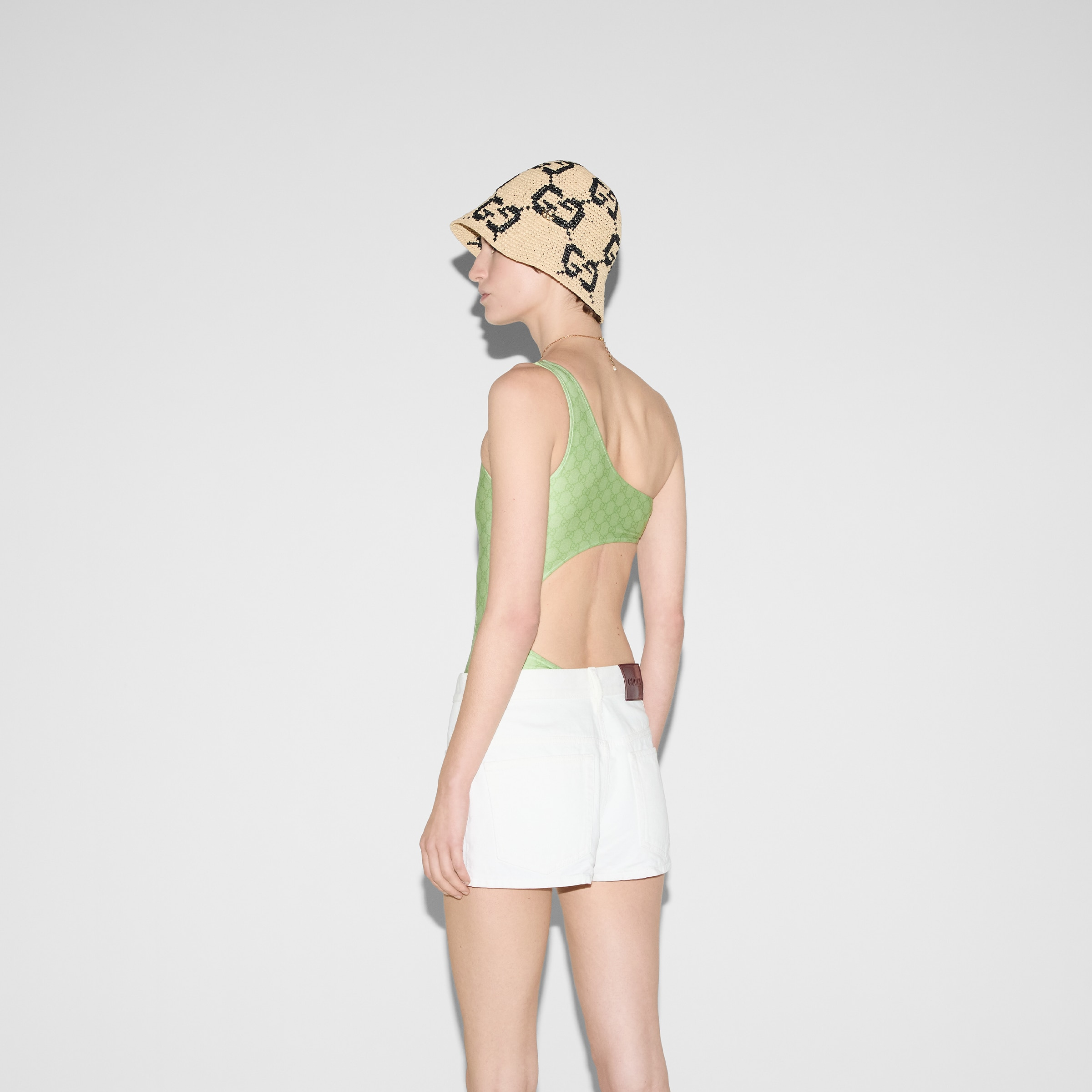 GG stretch jersey swimsuit - 4