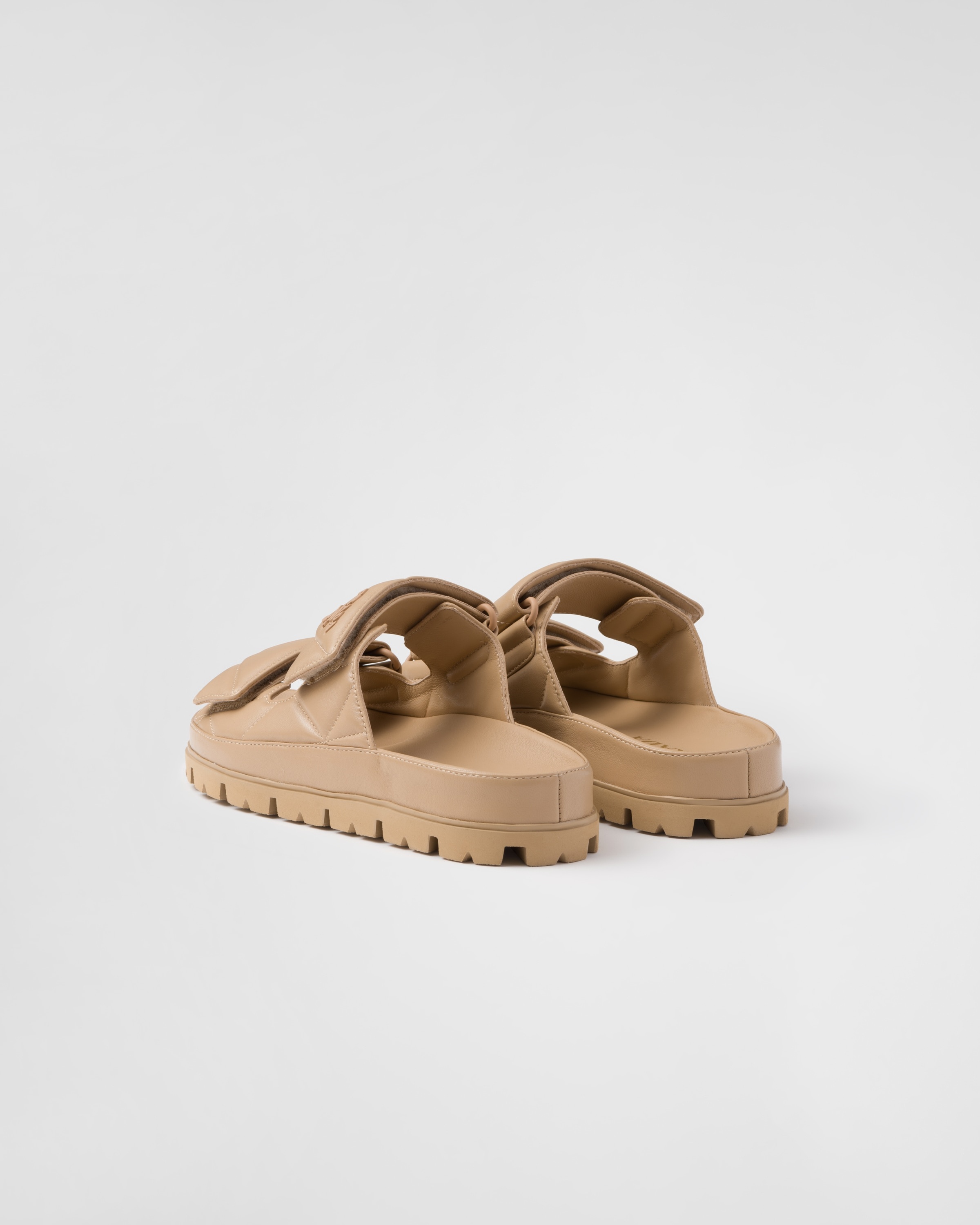 Padded nappa leather sandals - 4