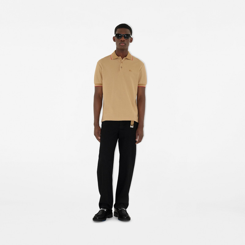 Logo Collar Cotton Polo Shirt 3