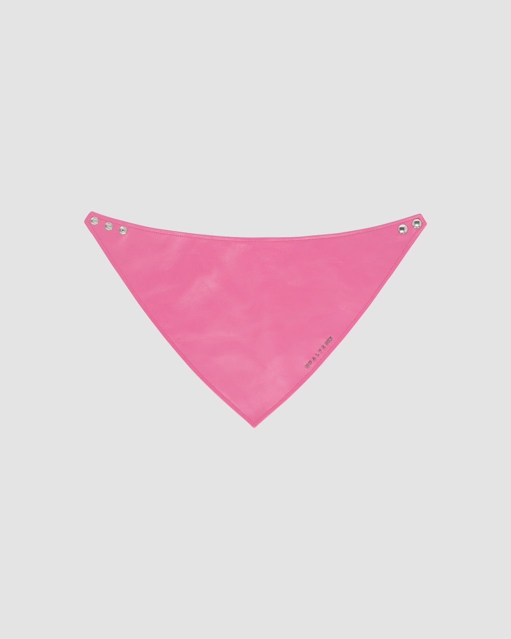 LEATHER BANDANA WITH METAL LOGO - 3