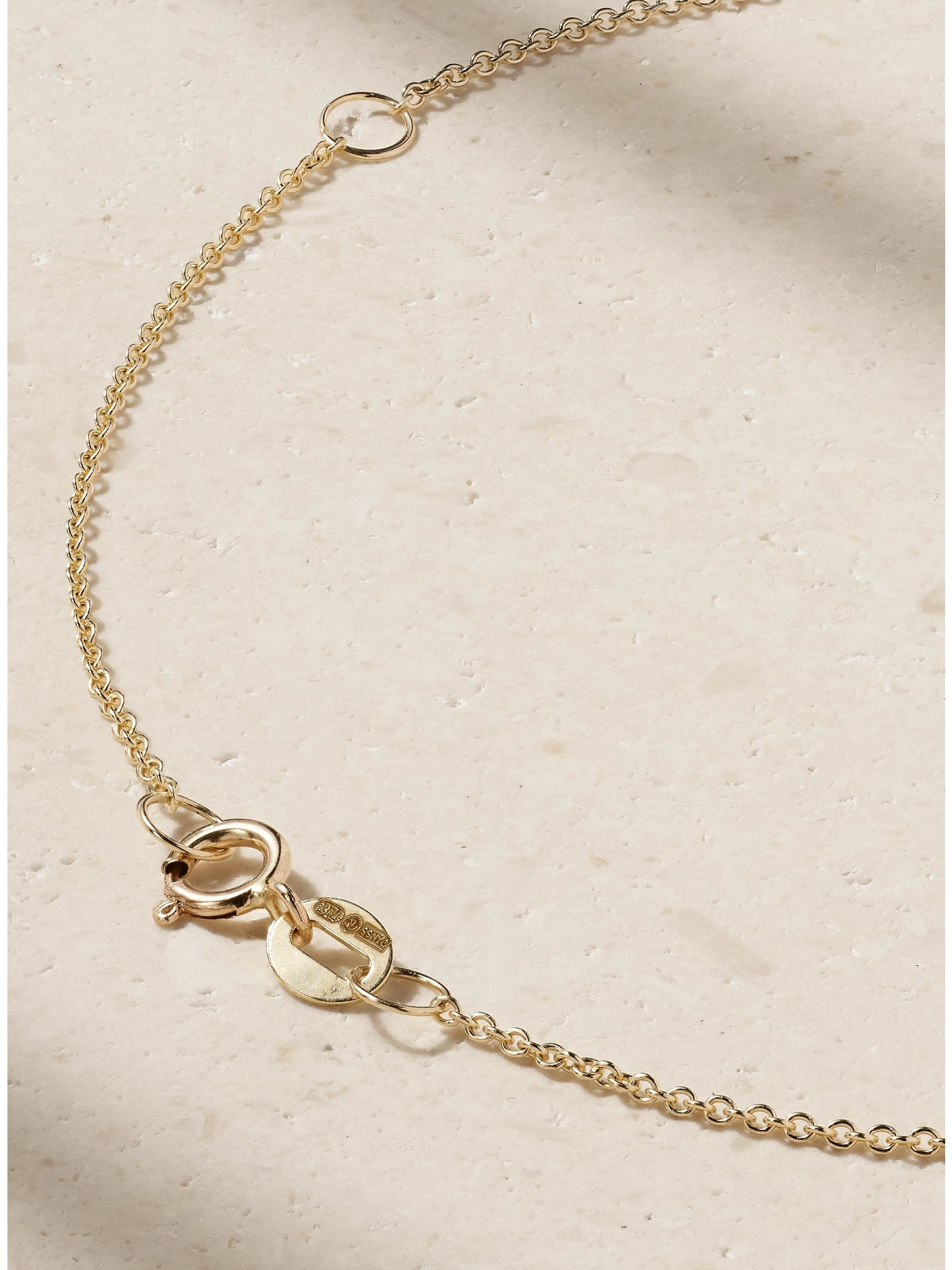 Disco 10-karat gold diamond necklace Gold - 3