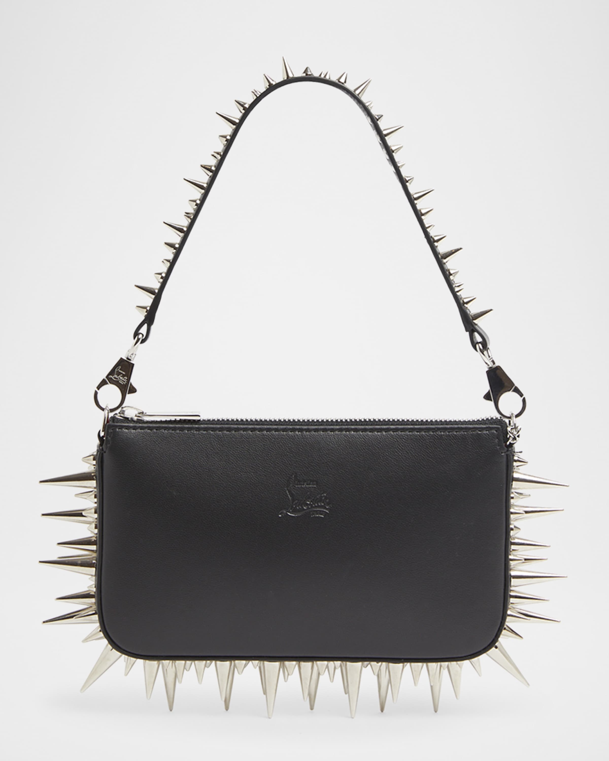 Loubila Mini Spike Leather Shoulder Bag - 1