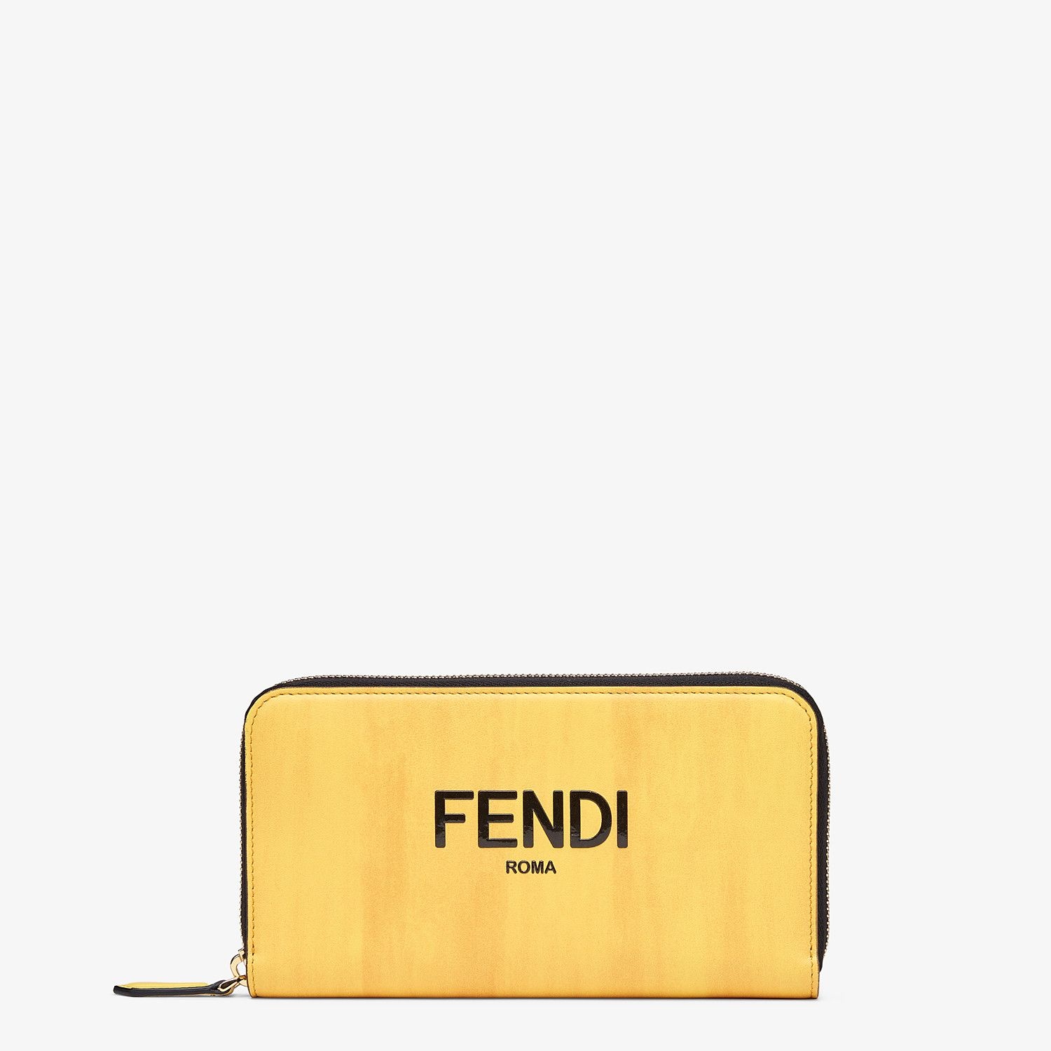 Yellow leather wallet - 1