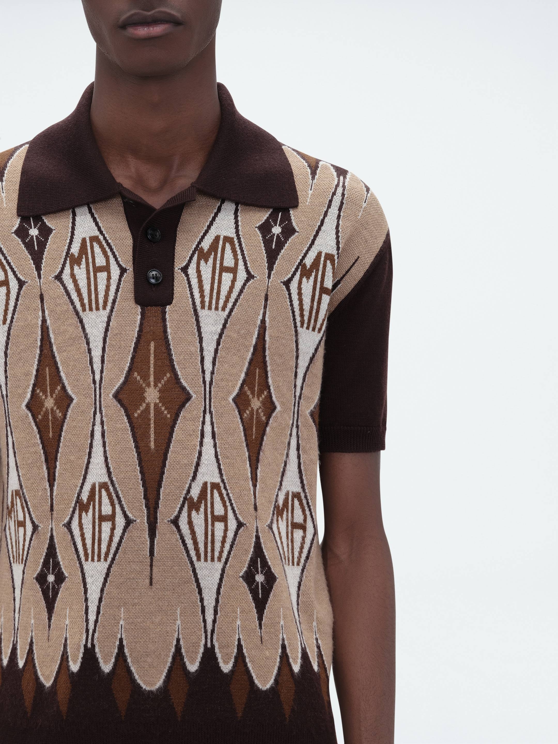 ARGYLE JACQUARD POLO - 5