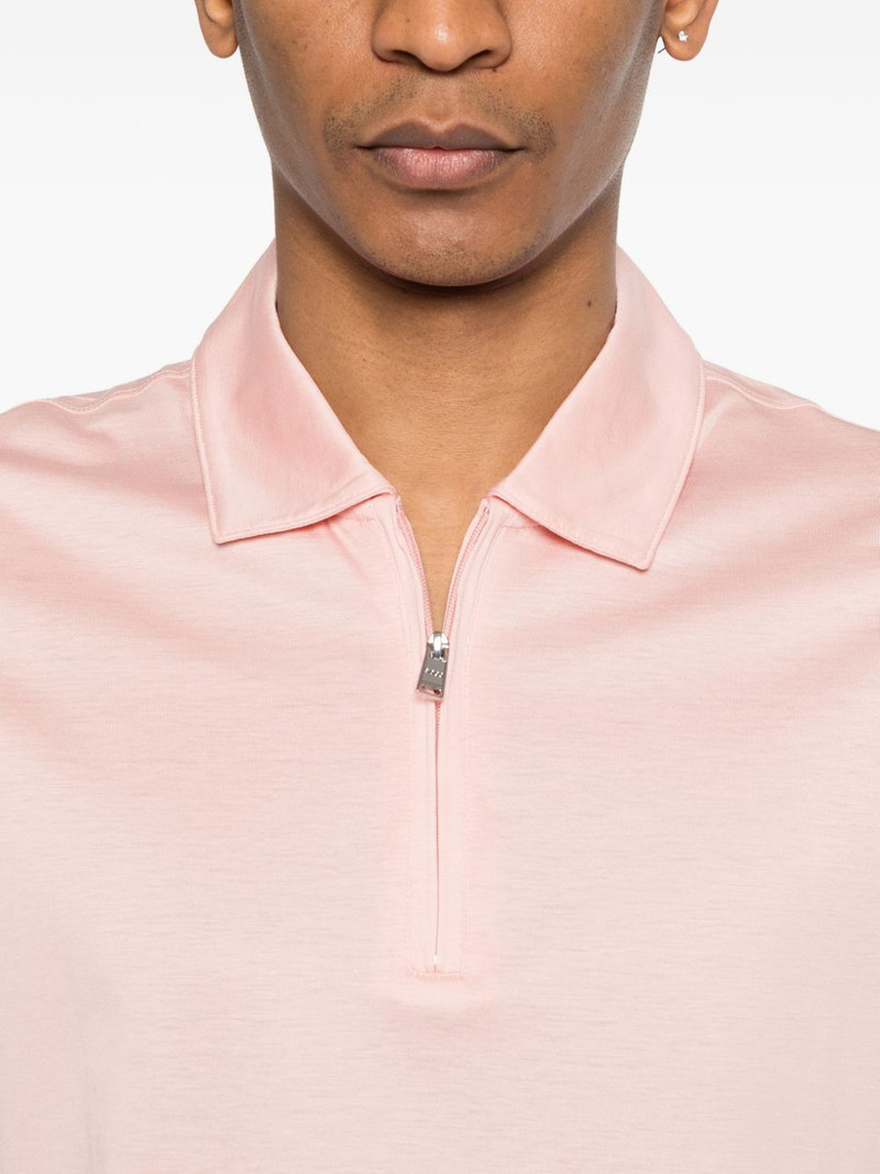 zip-up polo shirt 5