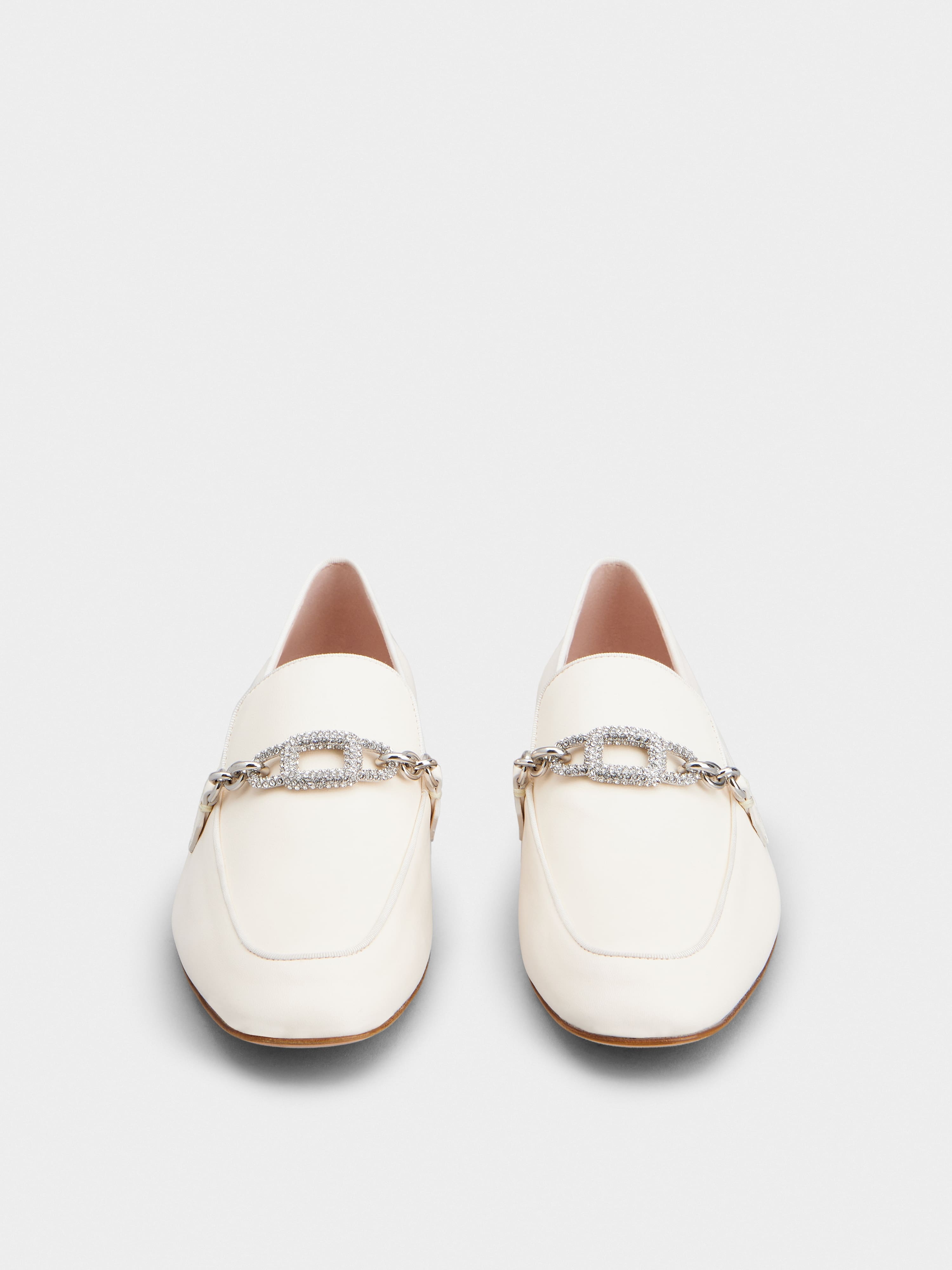 Strass Chain Loafers in Leather - 7