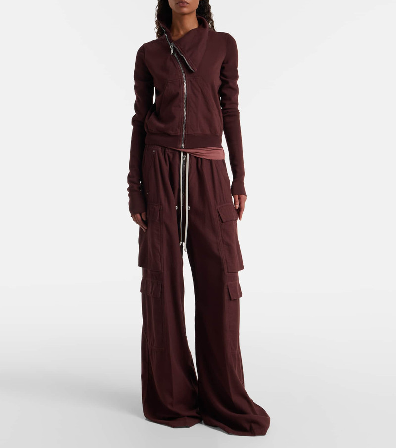 Rick Owens DRKSHDW DRKSHDW Jumbo Bela cotton flannel cargo pants outlook