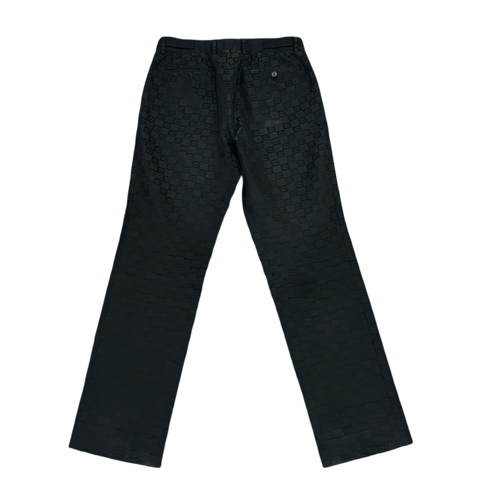 Gucci by Tom Ford Black Monogram Pants SZ 48 - 4