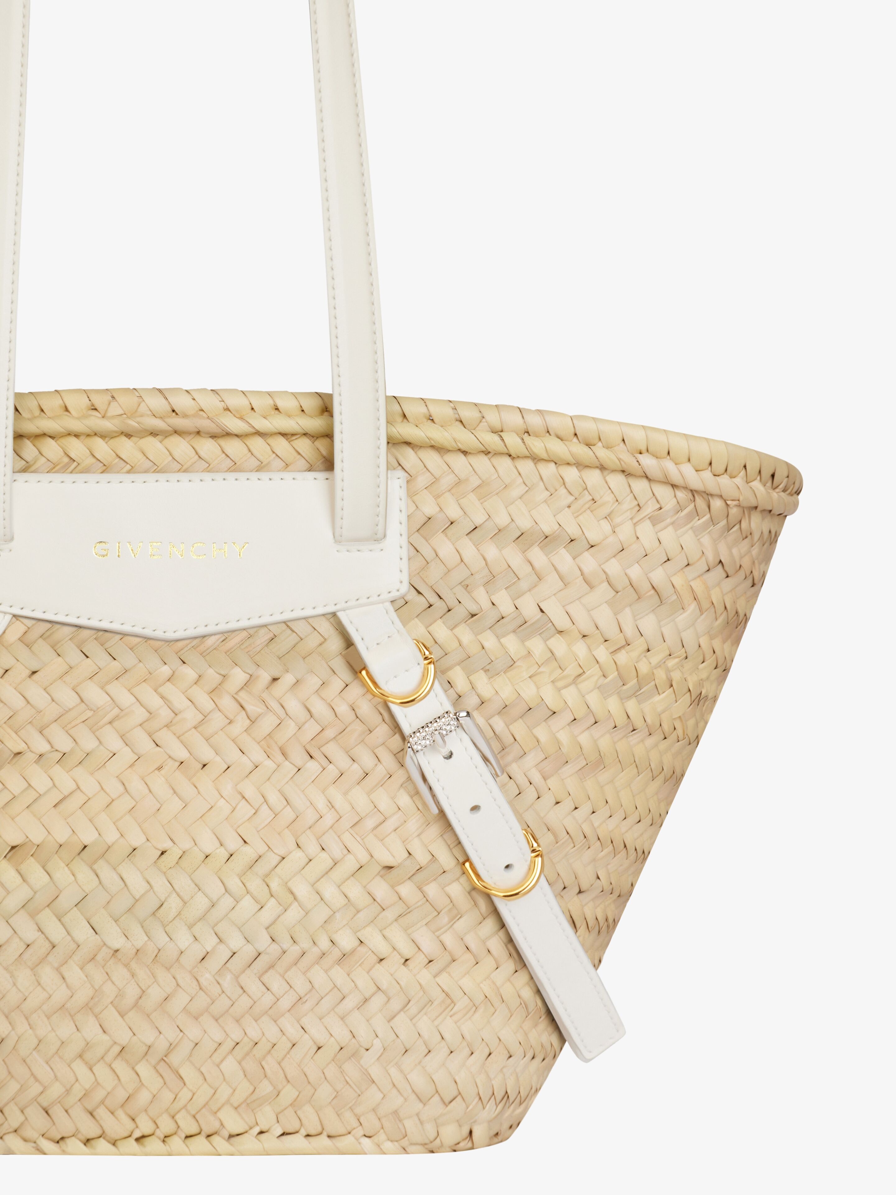 MEDIUM VOYOU BASKET BAG IN RAFFIA - 4