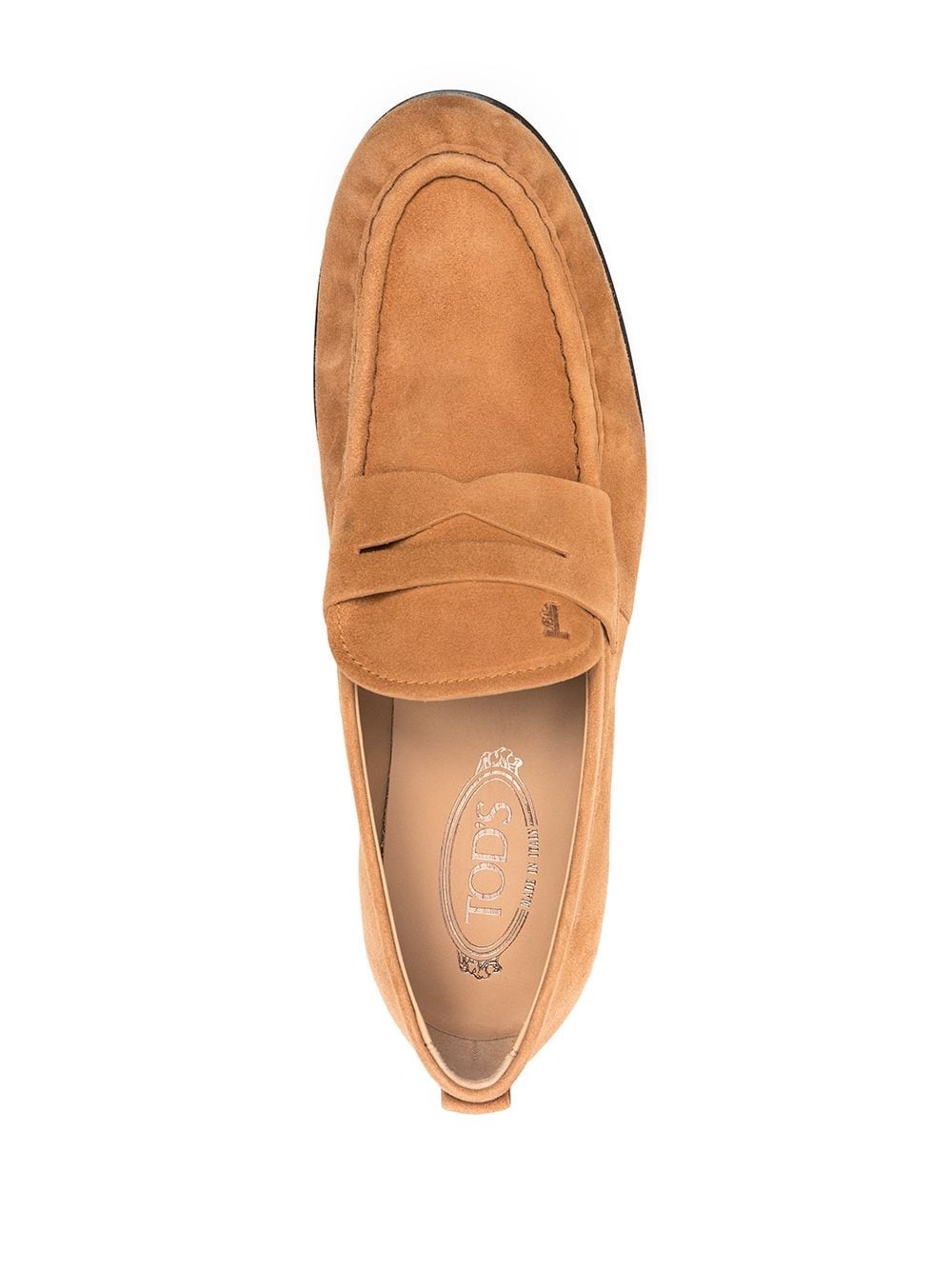 penny slot suede loafers - 4