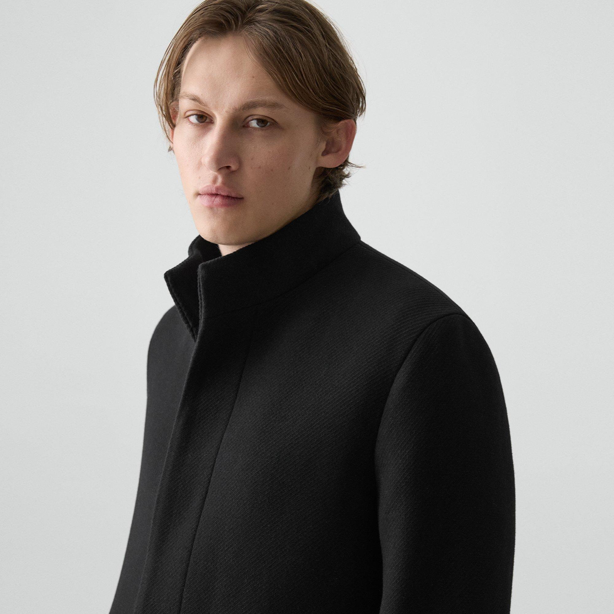 Belvin Coat in Textured Wool-Blend Melton - 5
