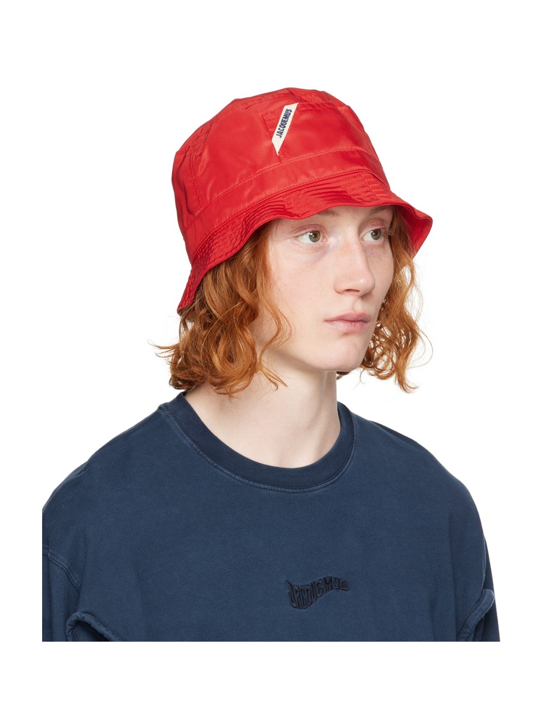 Red Le Chouchou 'Le Bob Ovalie' Bucket Hat - 2