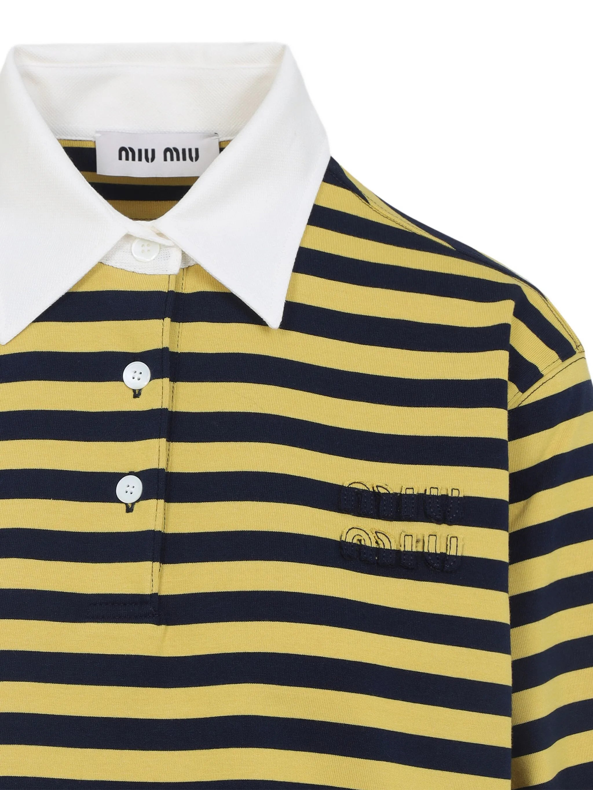 Miu Miu Striped Polo Shirt - 2