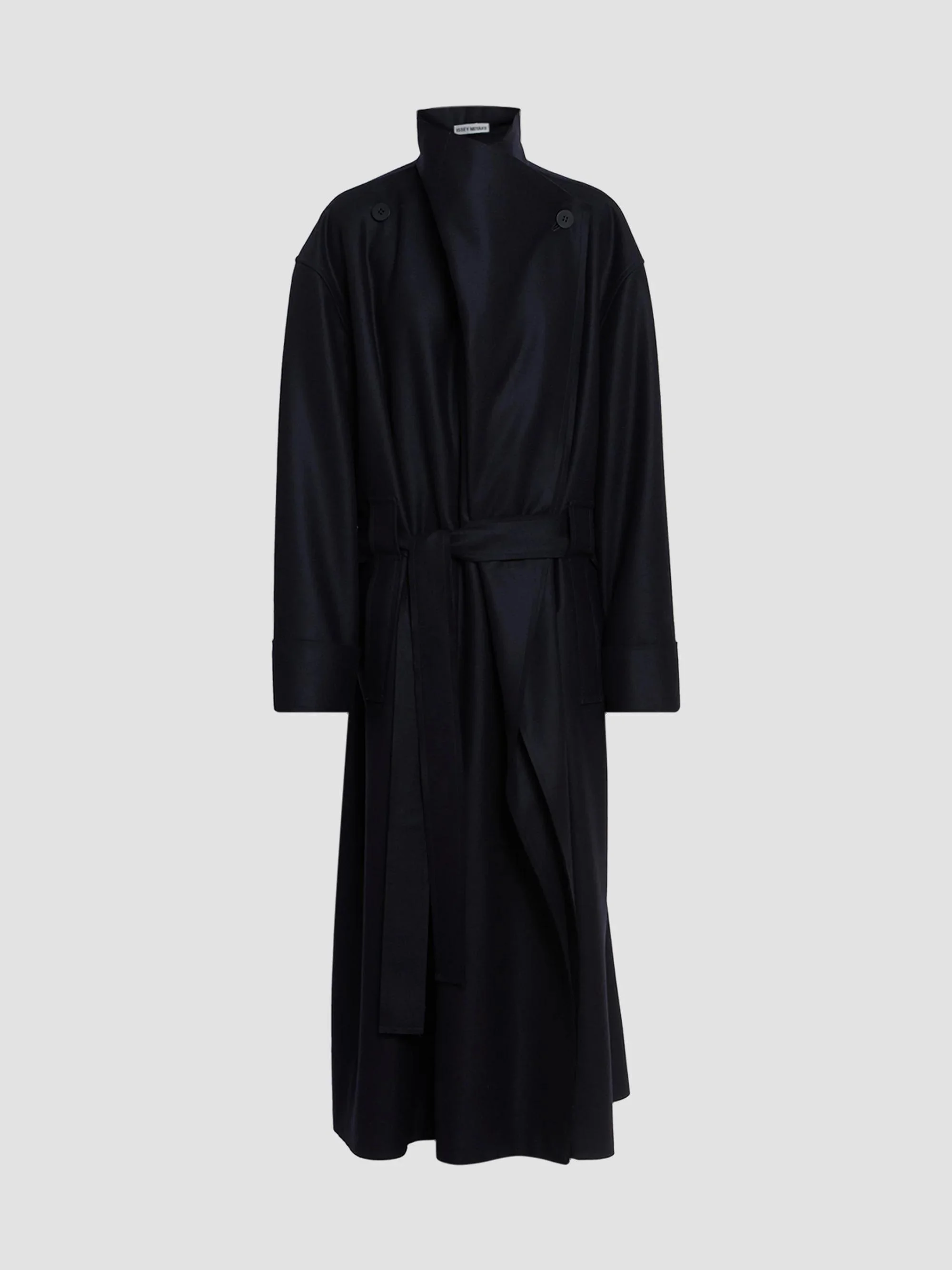 Women's Shell Wool-Blend Coat - Black - 1
