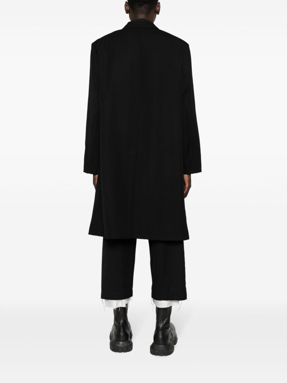notched-lapels single-breasted coat - 4
