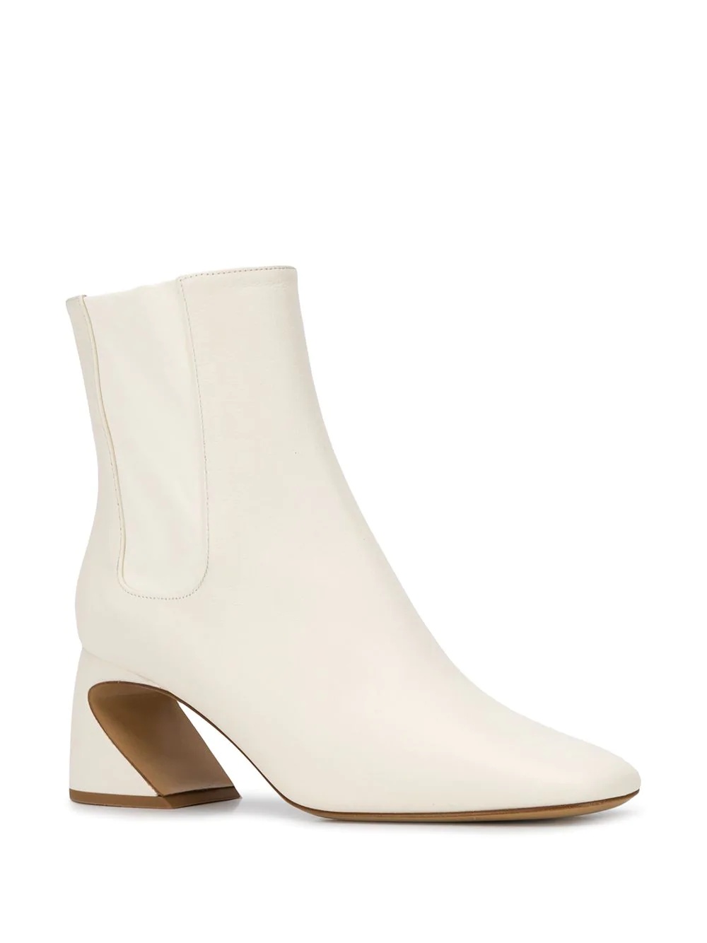 sculptural heel ankle boots - 2