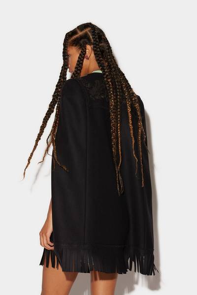 DSQUARED2 FRINGED TULIP CAPE outlook