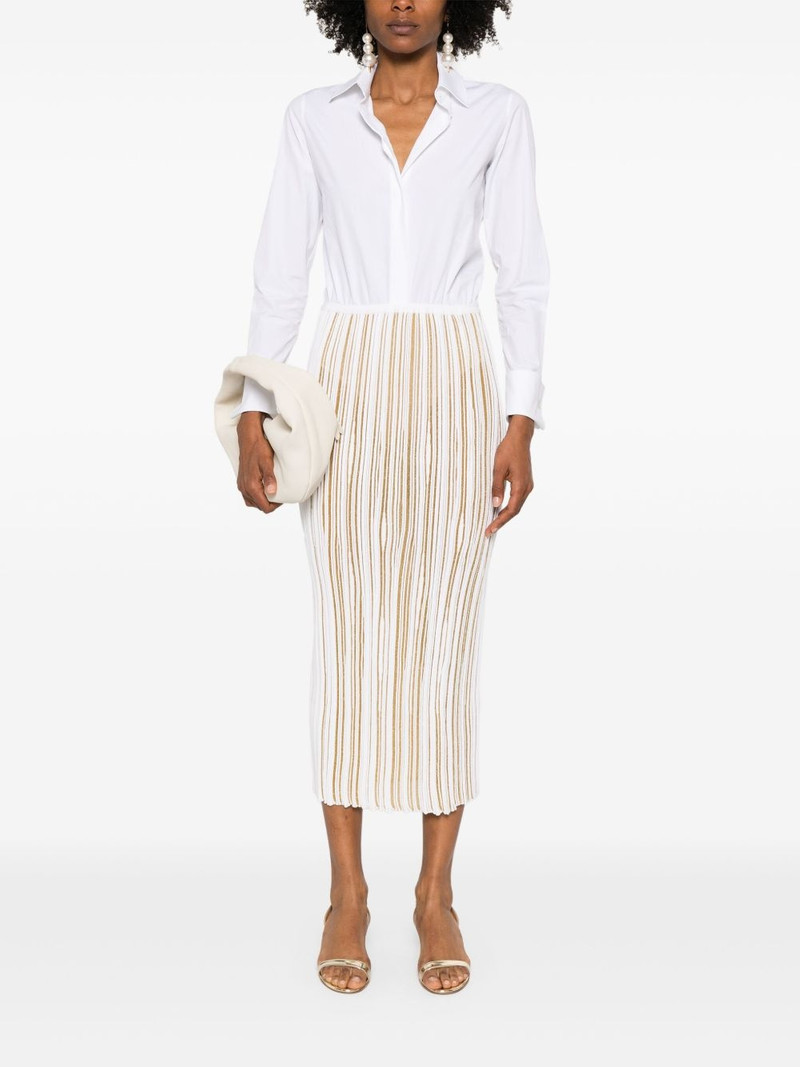 GIAMBATTISTA VALLI ribbed midi skirt outlook