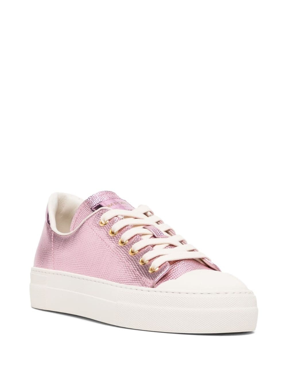 City metallic-finish sneakers - 2