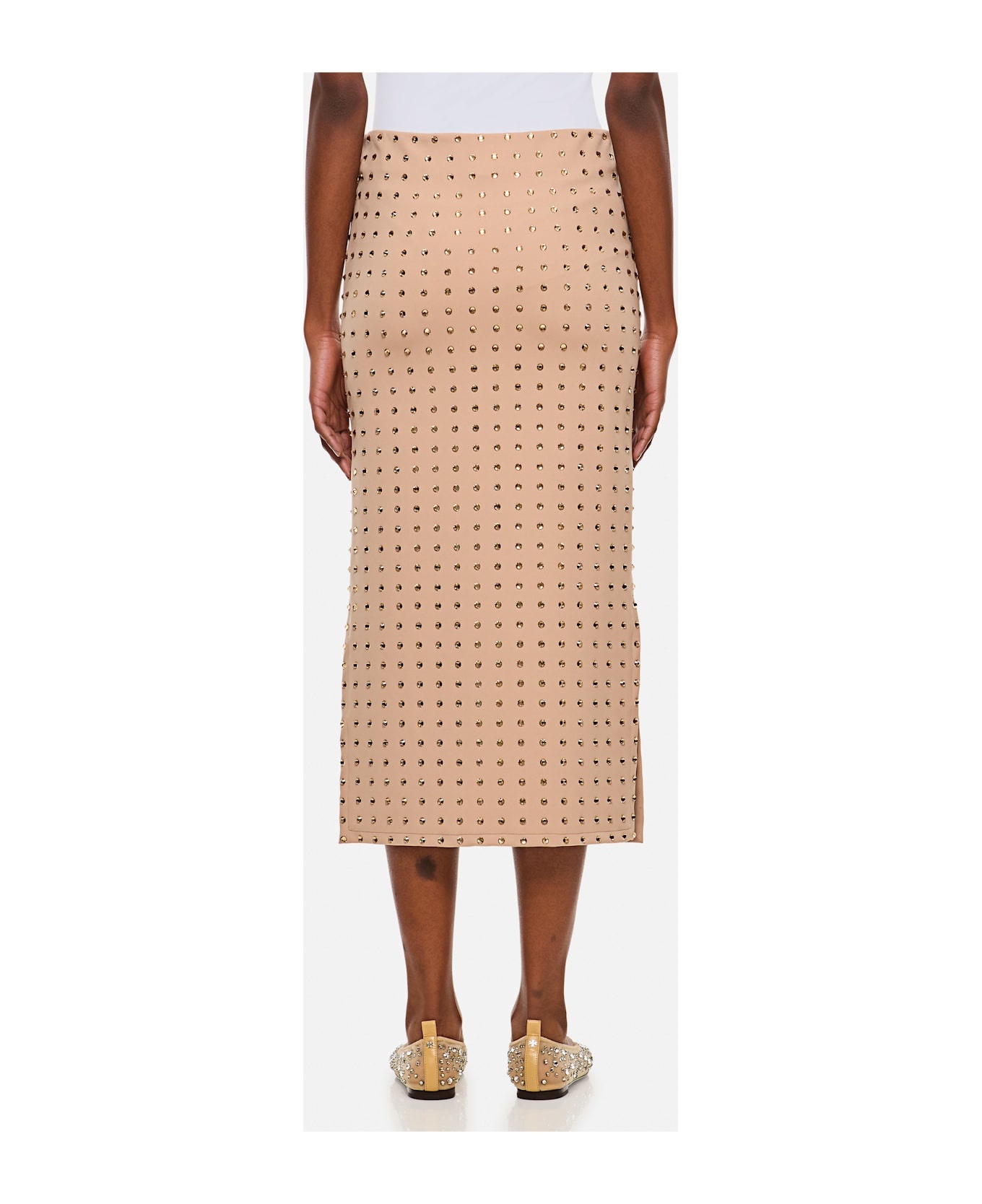 Nome Crystal Lycra Midi Skirt - 3