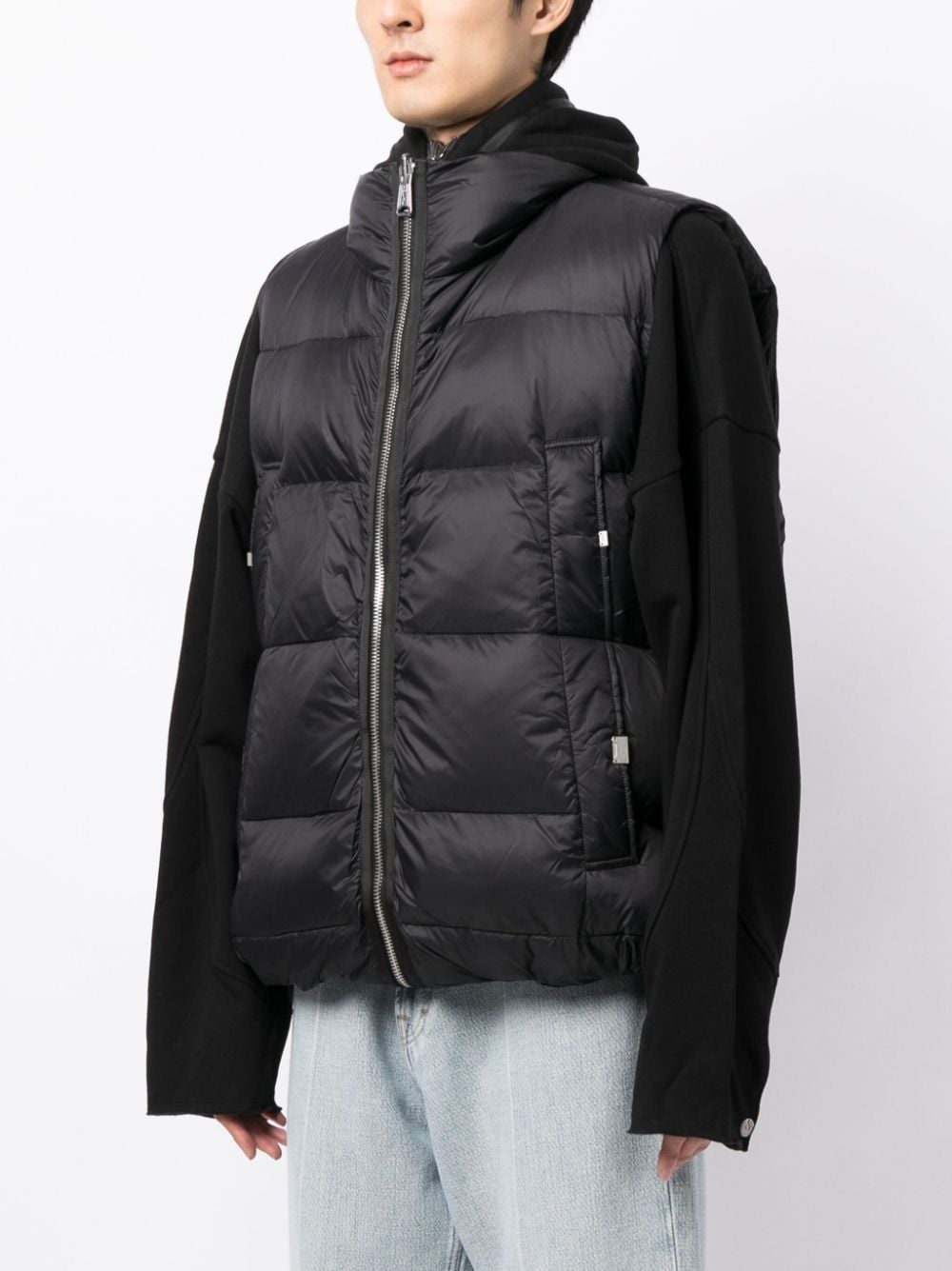 high-neck padded gilet - 3