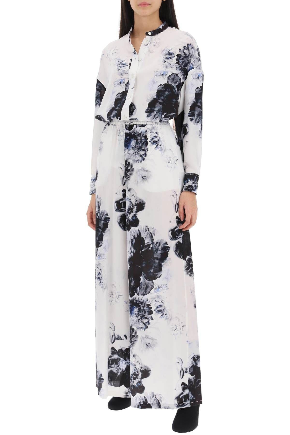 ORCHID MAXI SHIRT IN SILK CREPE - 2