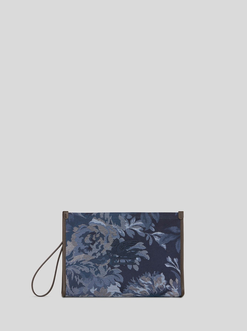 LARGE FLORAL POUCH 1