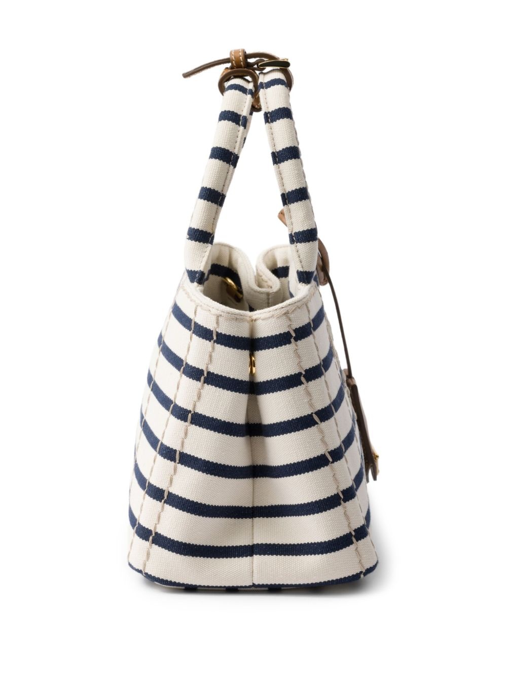 striped canvas mini bag - 6