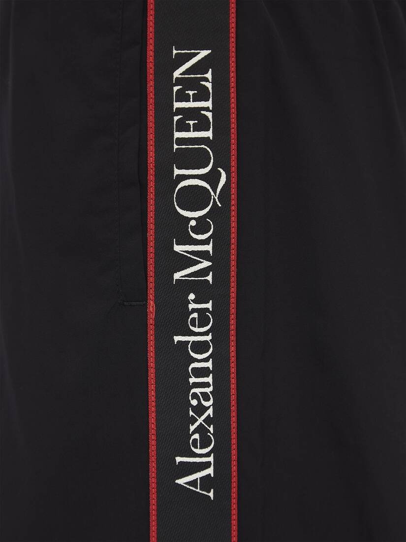 Men's Selvedge Swim Shorts in Black - 2
