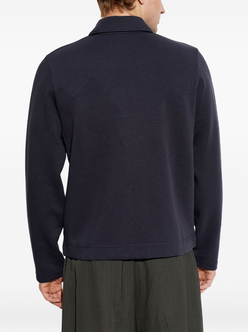 Sahannes zip-fastening chest-pocket sweatshirt 4