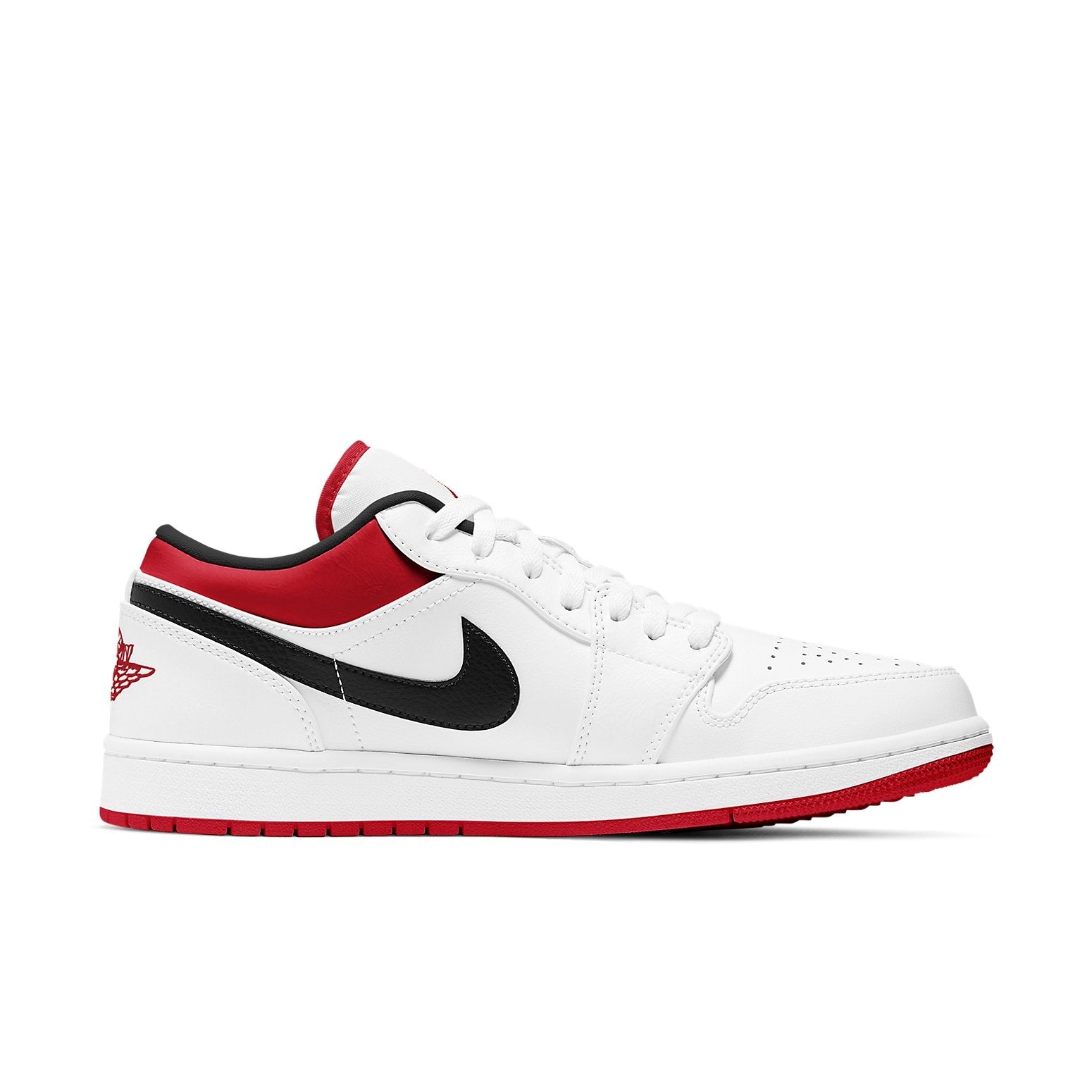 Air Jordan 1 Low 'White University Red' 553558-118 - 2