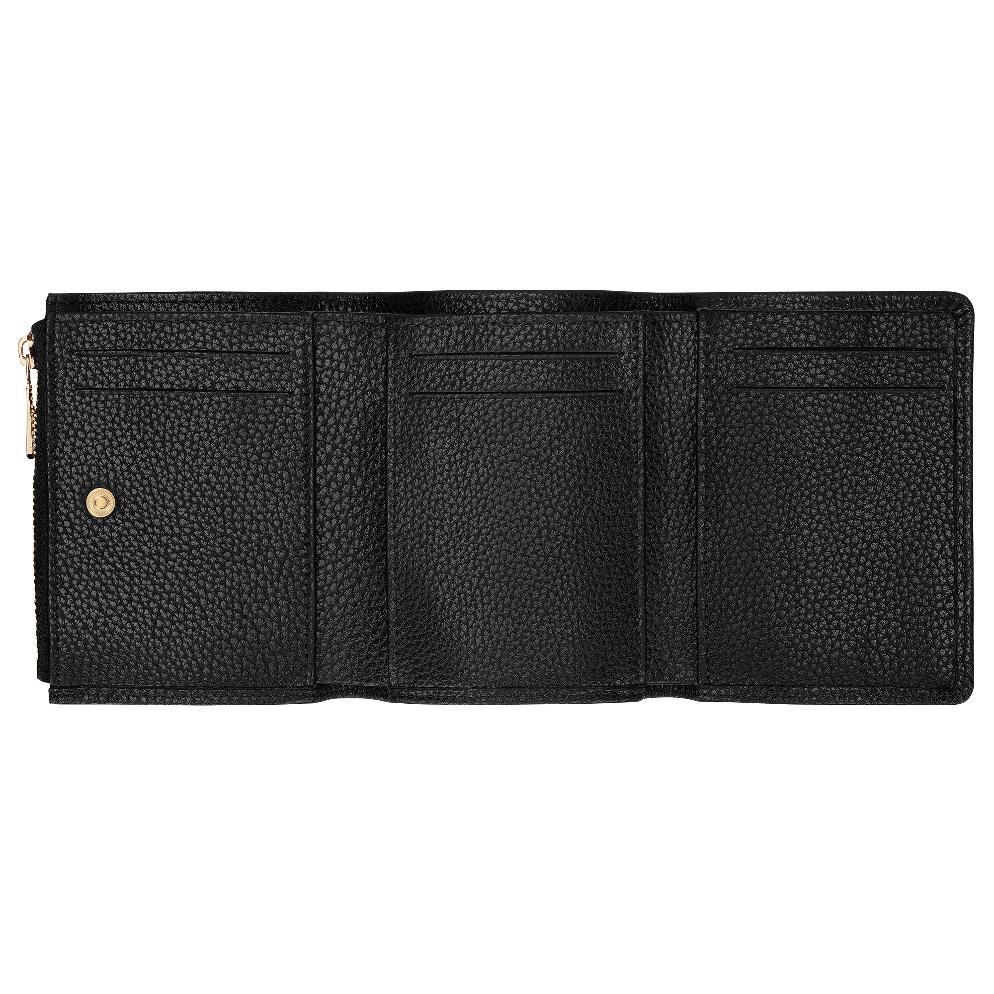 Le Foulonné Compact wallet Black - Leather - 3