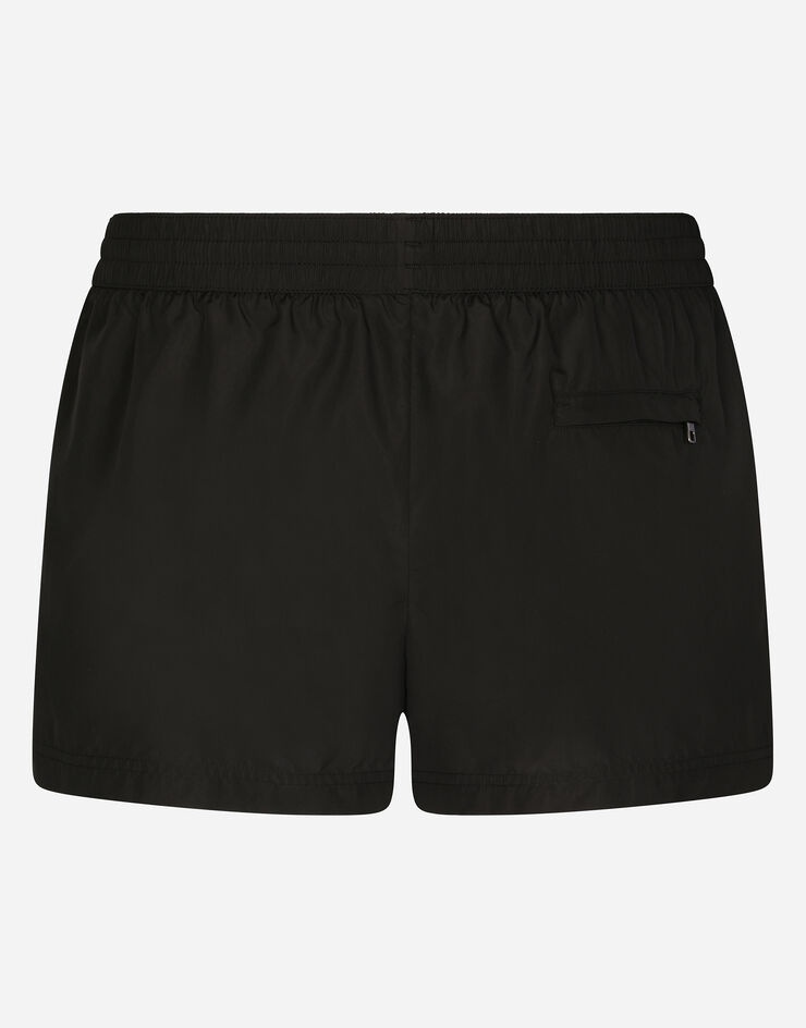 Short swim trunks with branded tag - 2