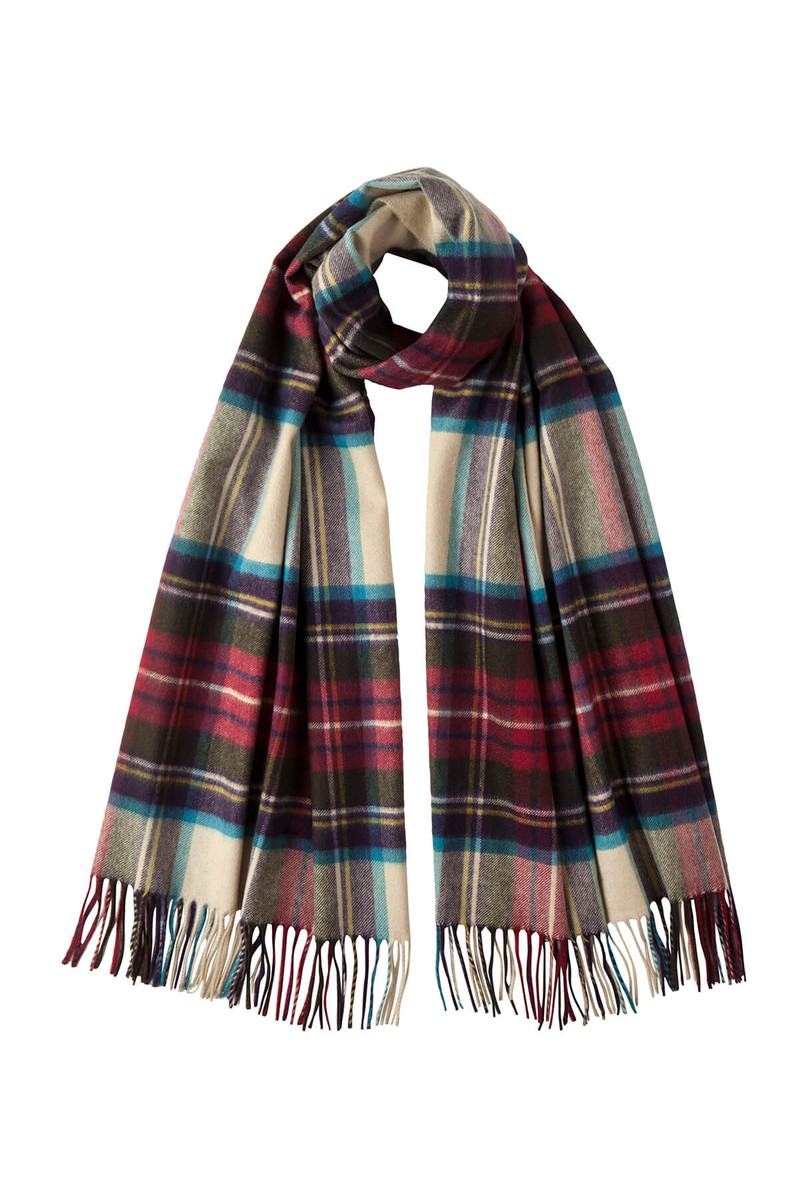 Hessian Dress Stewart Tartan Cashmere Stole 1