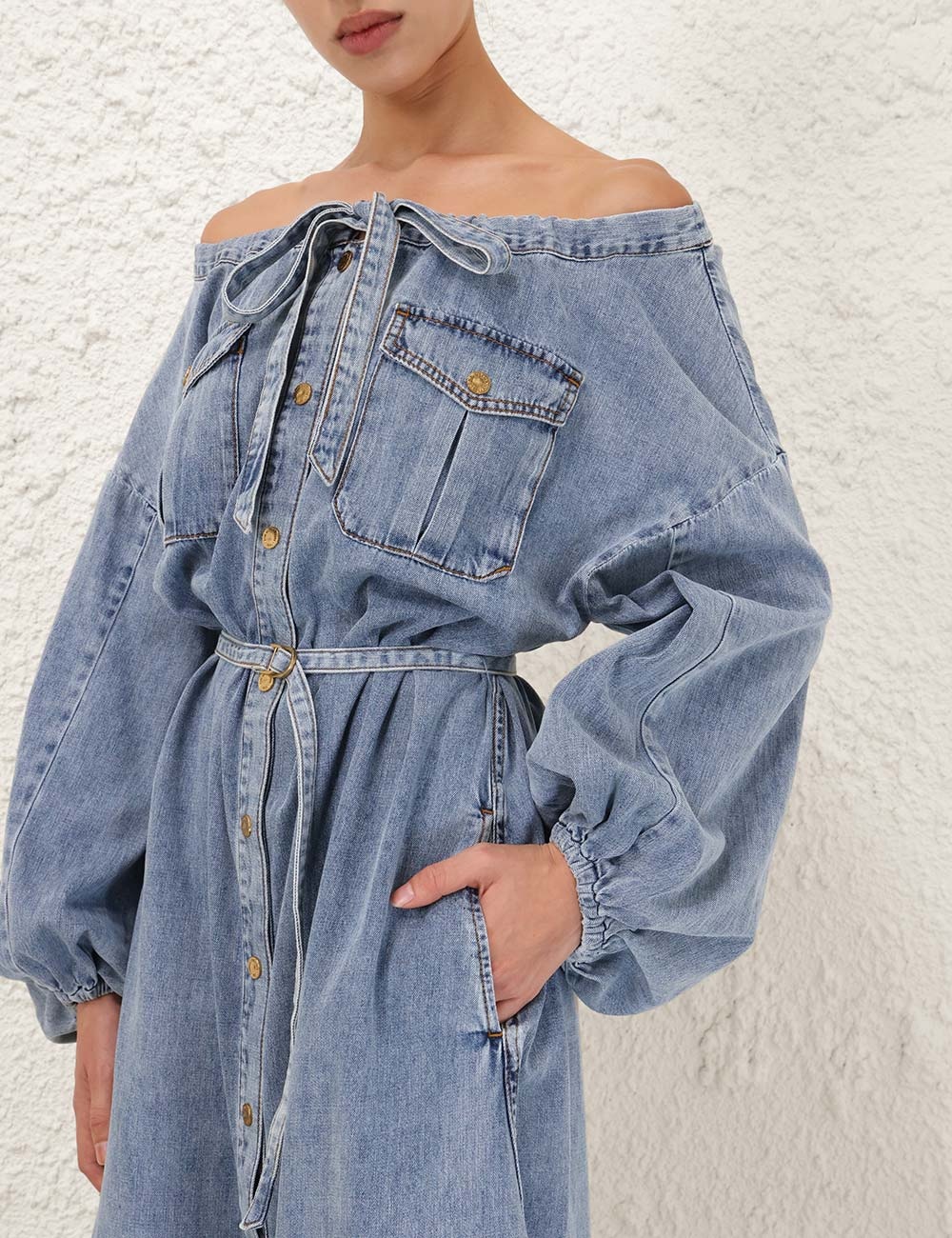 DENIM MIDI TUNIC - 5
