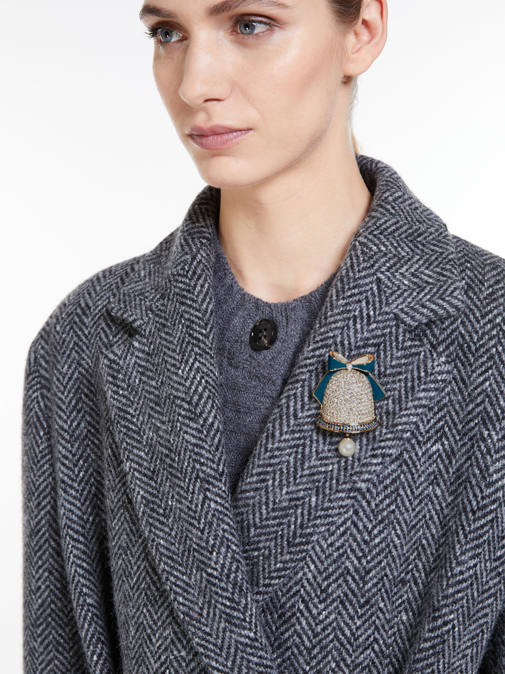 GIUDA Metal and glass brooch - 4