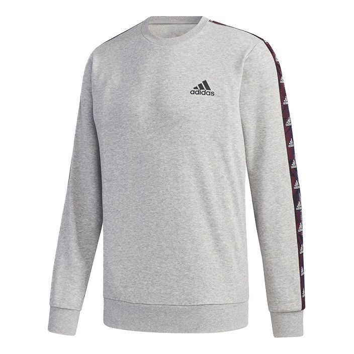 adidas E Tpe Swt Sports Training Round Collar Men's Grey GD5447 - 1