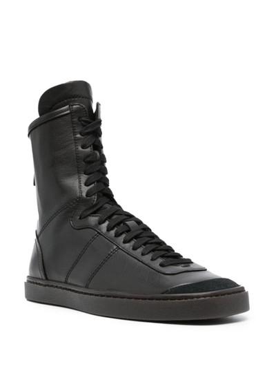 Lemaire high-top leather sneakers outlook