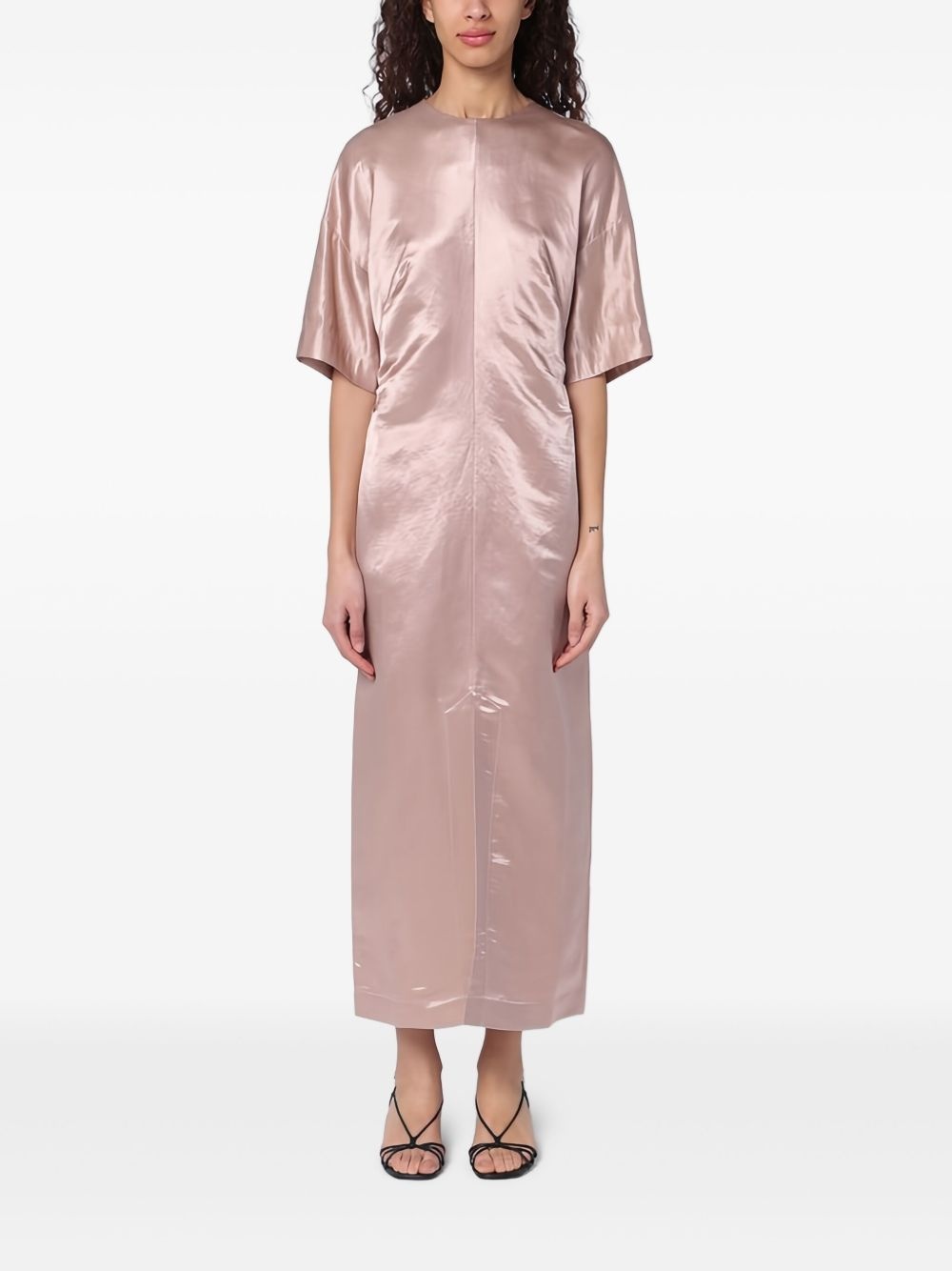 gathered-detail dress - 3